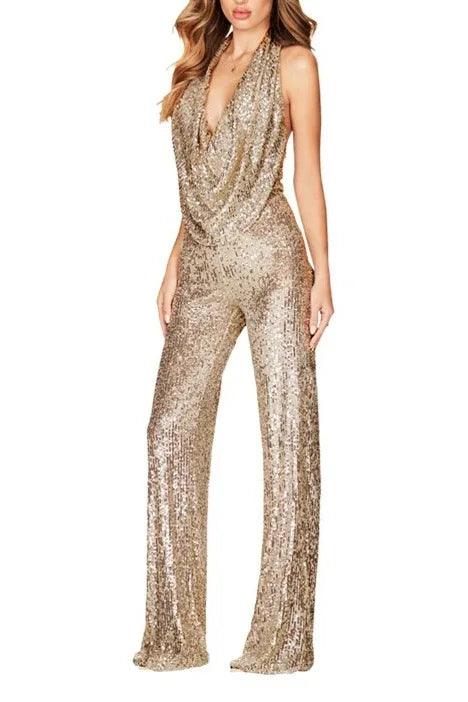 Jumpsuit Maxi Sequins Formal Evening Dresses 678030856246