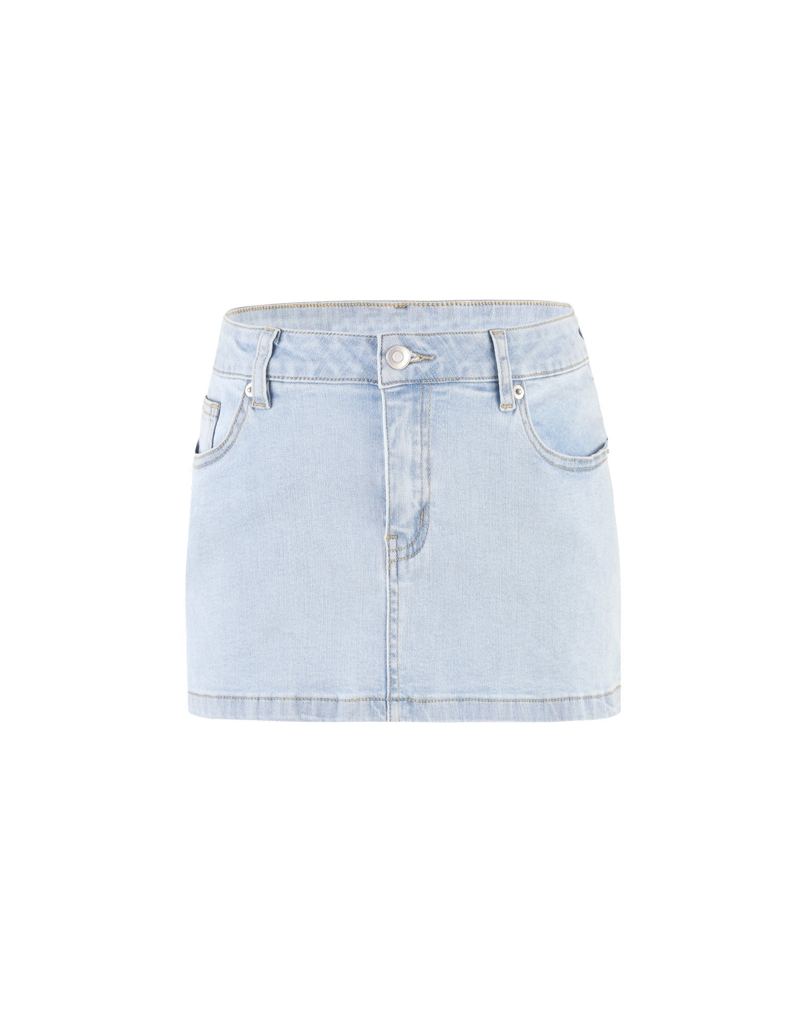 AMAYA MINI SKIRT - BLUE : LIGHT WASH