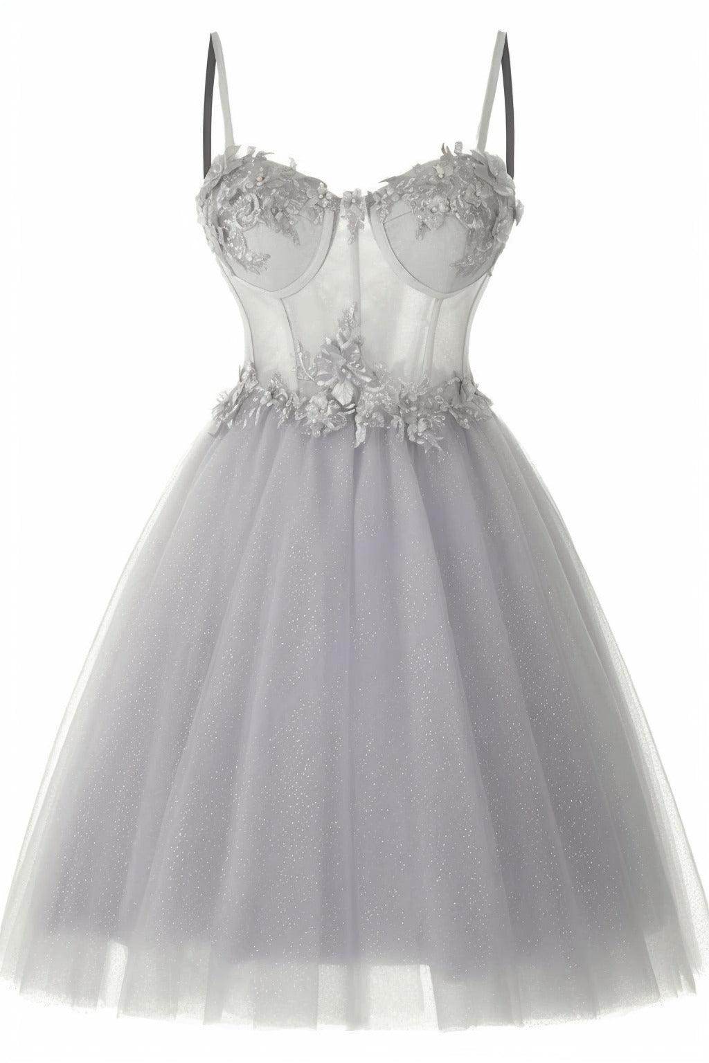 A-Line Short-Mini Tulle Prom Dress CS0400