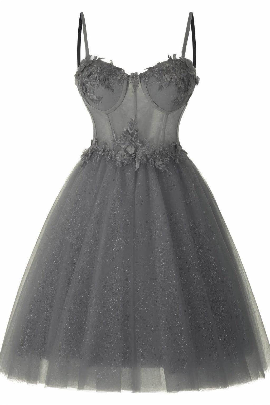 A-Line Short-Mini Tulle Prom Dress CS0400