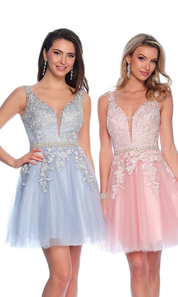 A-Line Short Homecoming Dress H341