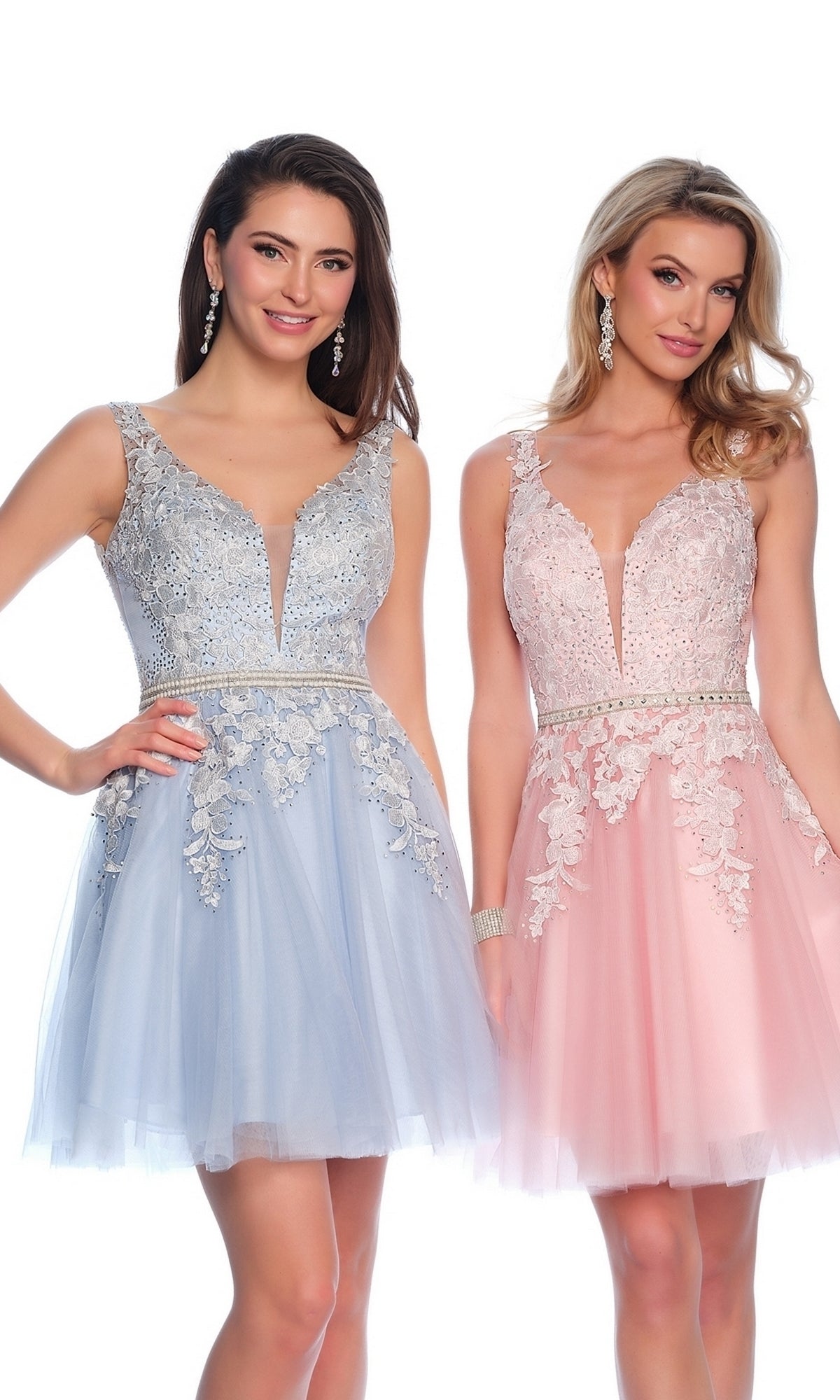 A-Line Short Homecoming Dress H341