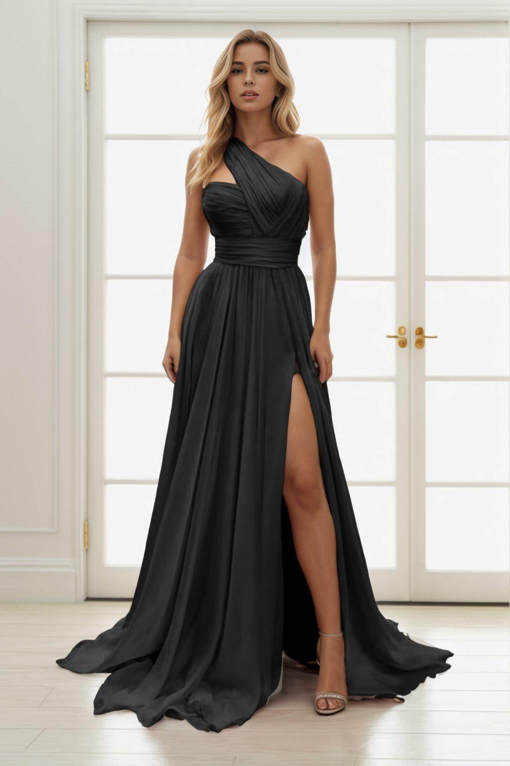 A-Line Maxi Chiffon Prom Dress CS0435