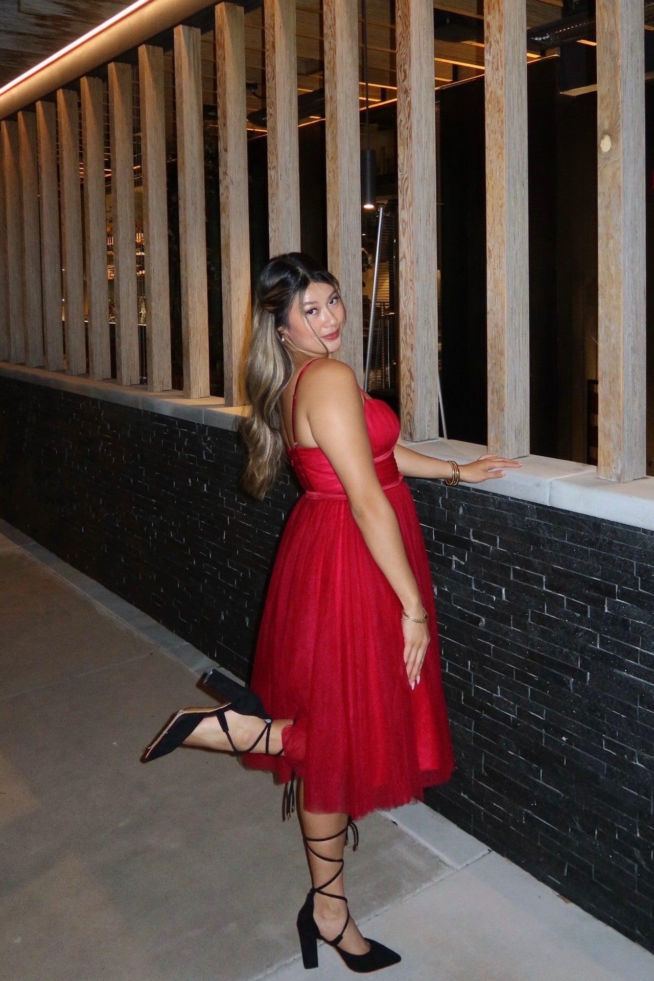 A-line Spaghetti Strap Tulle Formal Evening Dresses 854604954195