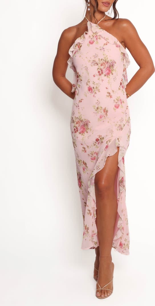 ARIELLE | NECK MAXI DRESS