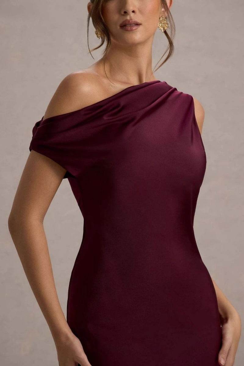 Sheath-Column Maxi Satin Formal Evening Dresses 913210956566