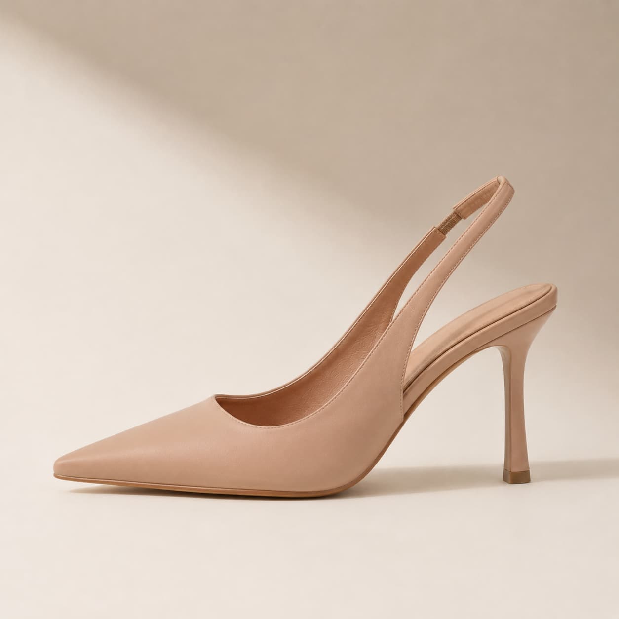 Pointed Toe Slingback Pumps Ankle Strap Elegant Heel Shoes 1025693605260