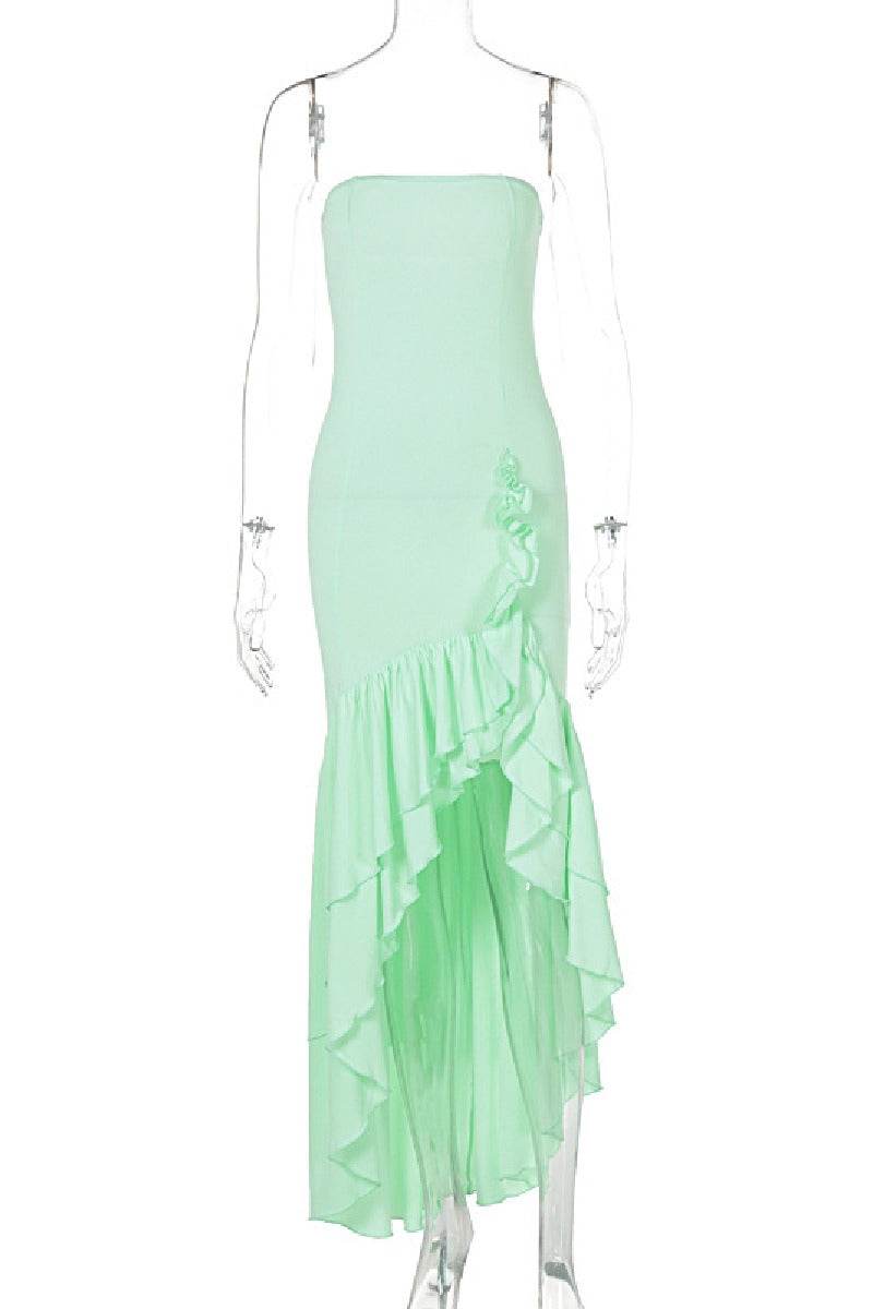 Mermaid High-Low Stretch Formal Evening Dresses 746074126248