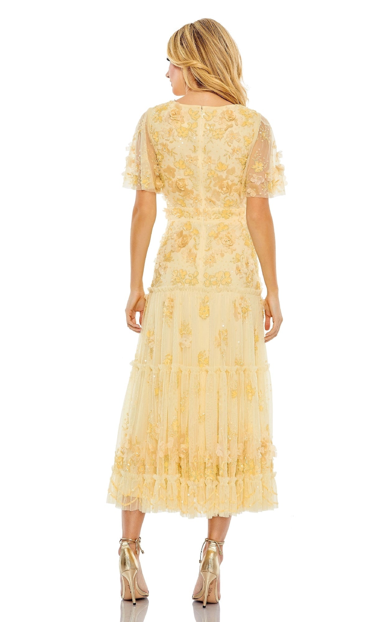A-Line Wedding Guest Dress: Mac Duggal 9207