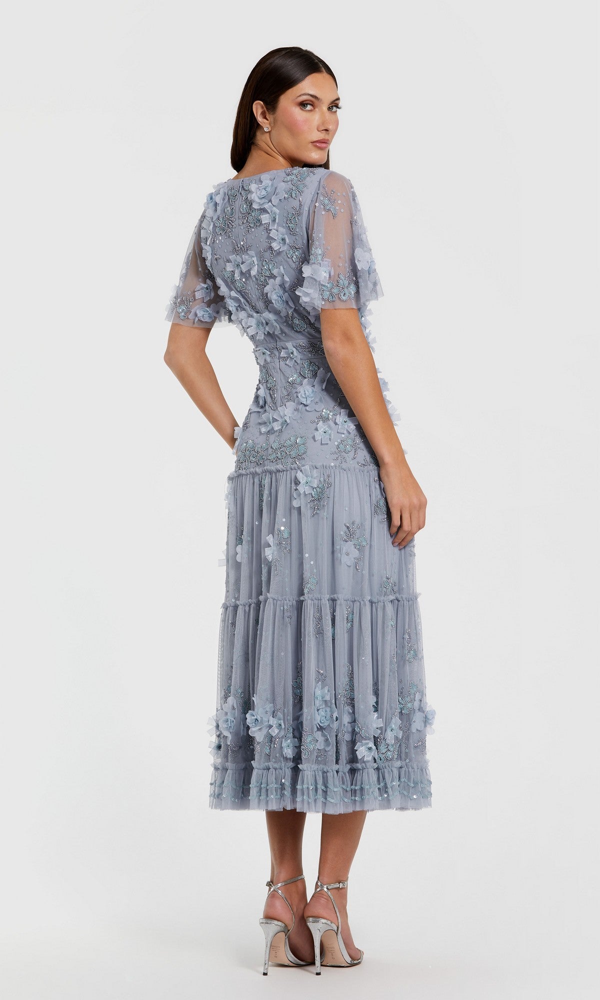 A-Line Wedding Guest Dress: Mac Duggal 9207