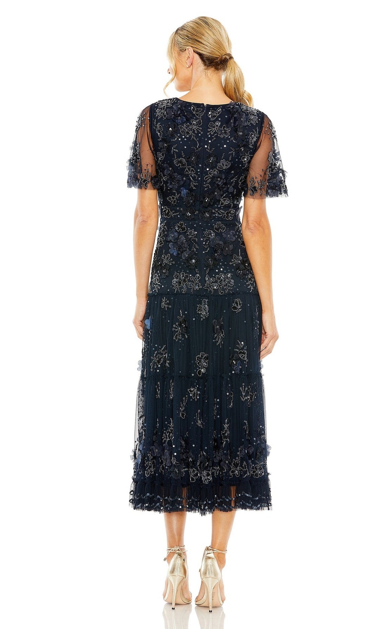 A-Line Wedding Guest Dress: Mac Duggal 9207