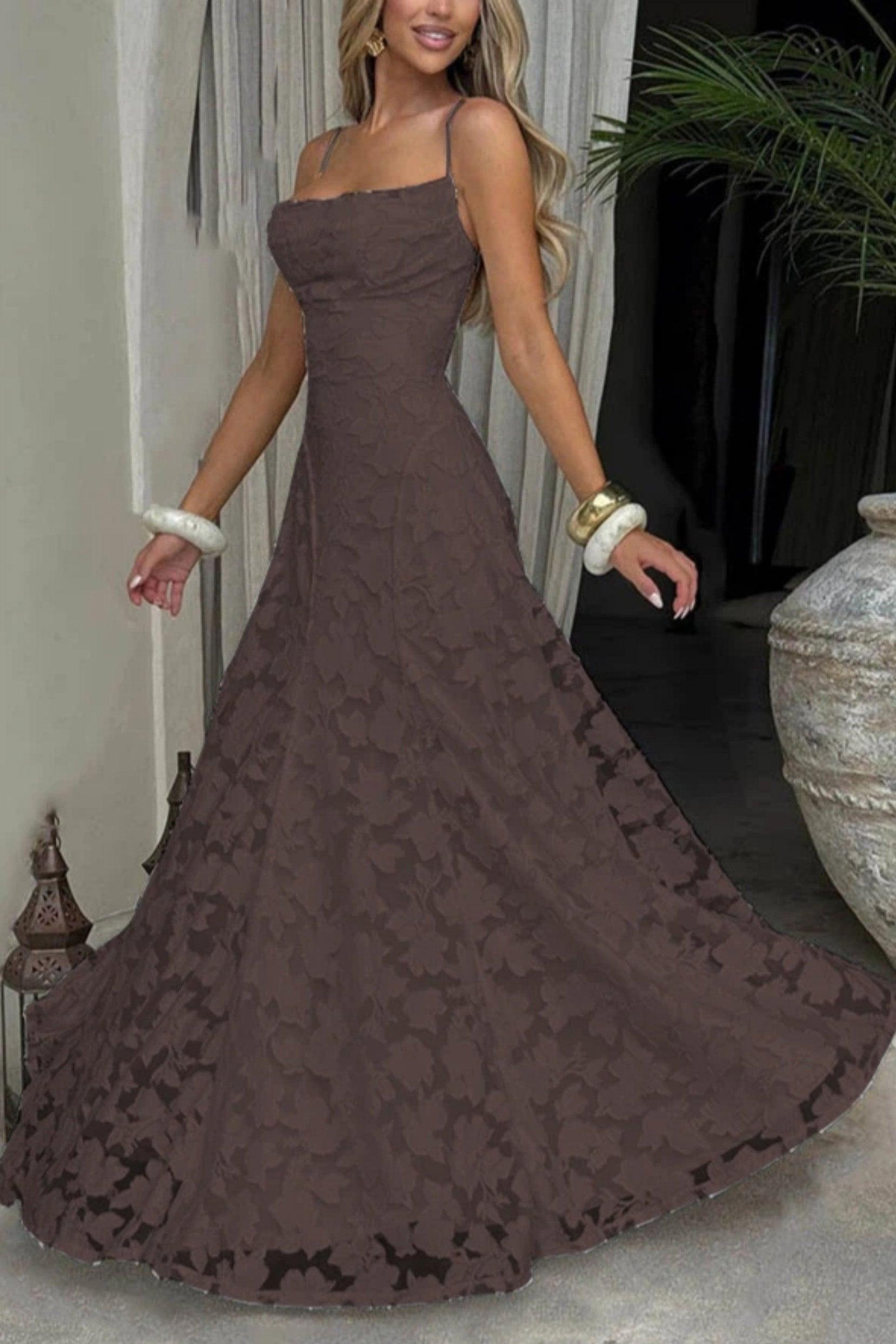A-Line Maxi Lace Formal Evening Dresses 976108418795