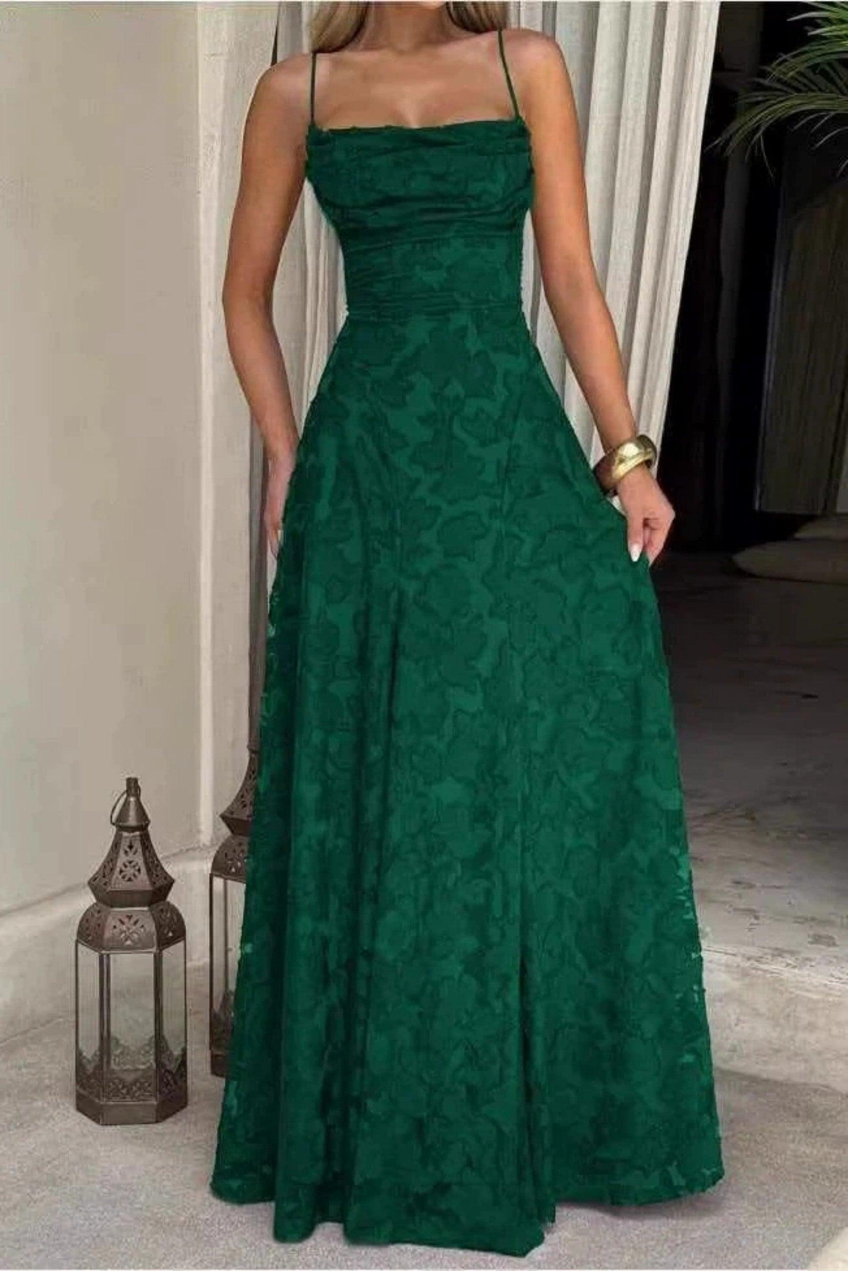 A-Line Maxi Lace Formal Evening Dresses 976108418795