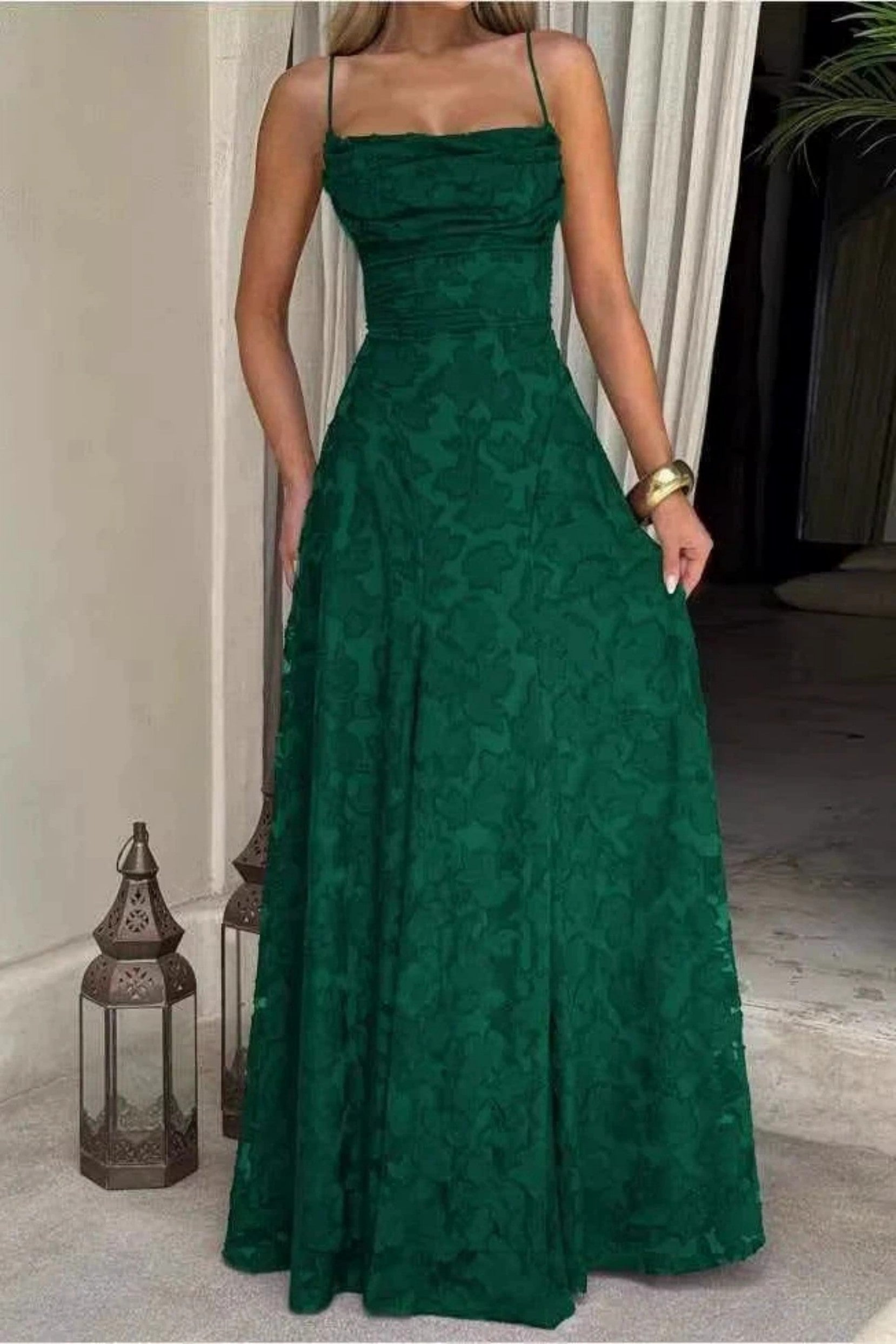 A-Line Maxi Lace Formal Evening Dresses 976108418795