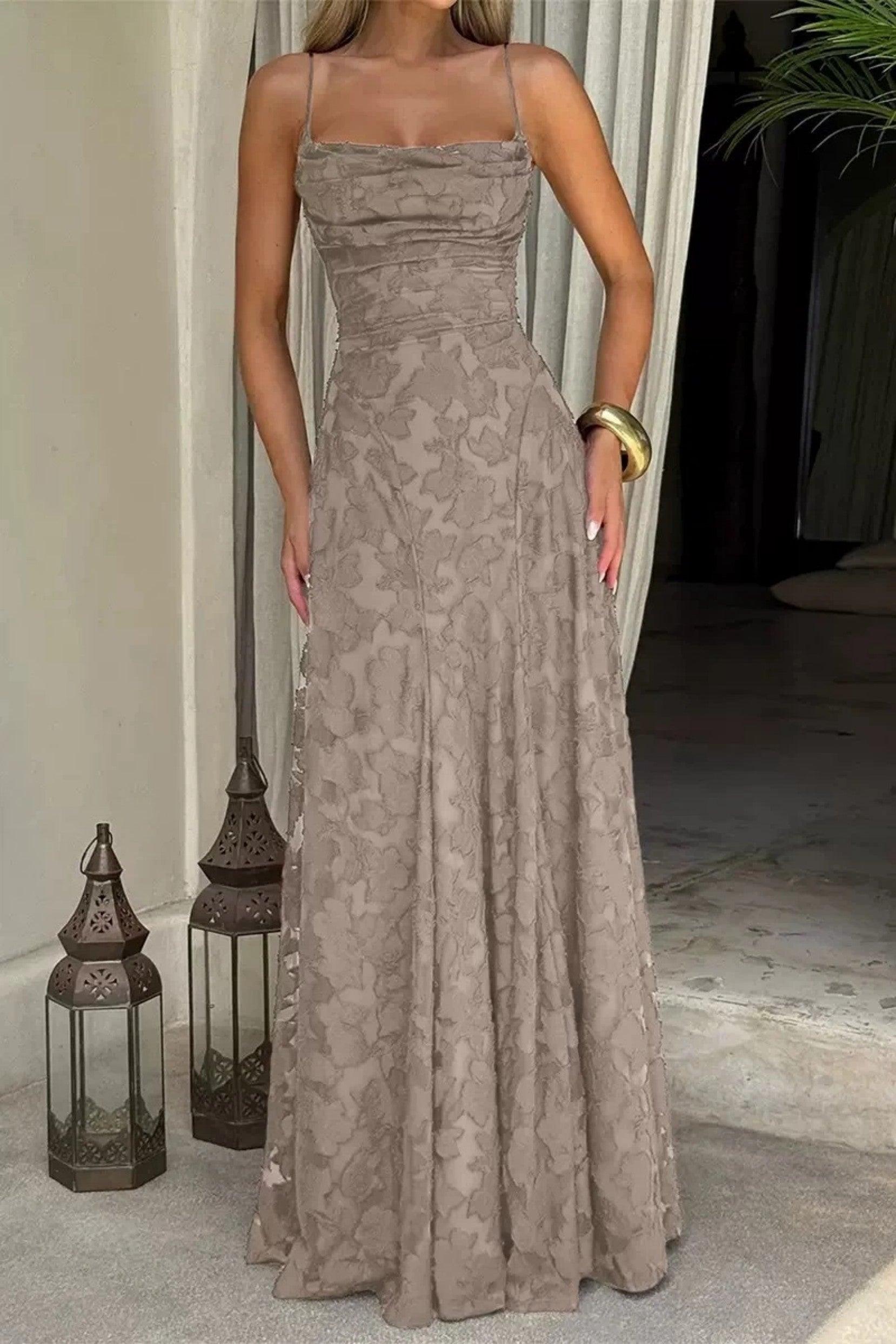 A-Line Maxi Lace Formal Evening Dresses 976108418795