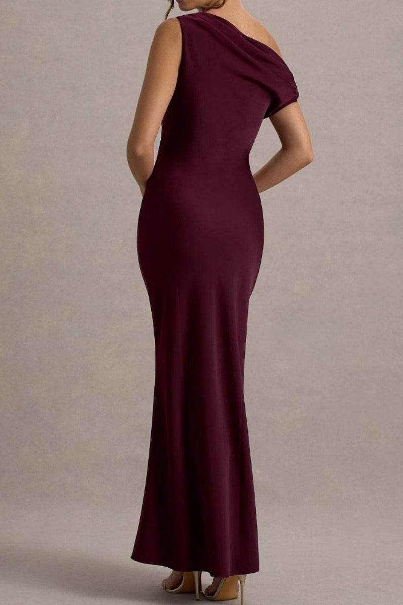 Sheath-Column Maxi Satin Formal Evening Dresses 913210956566
