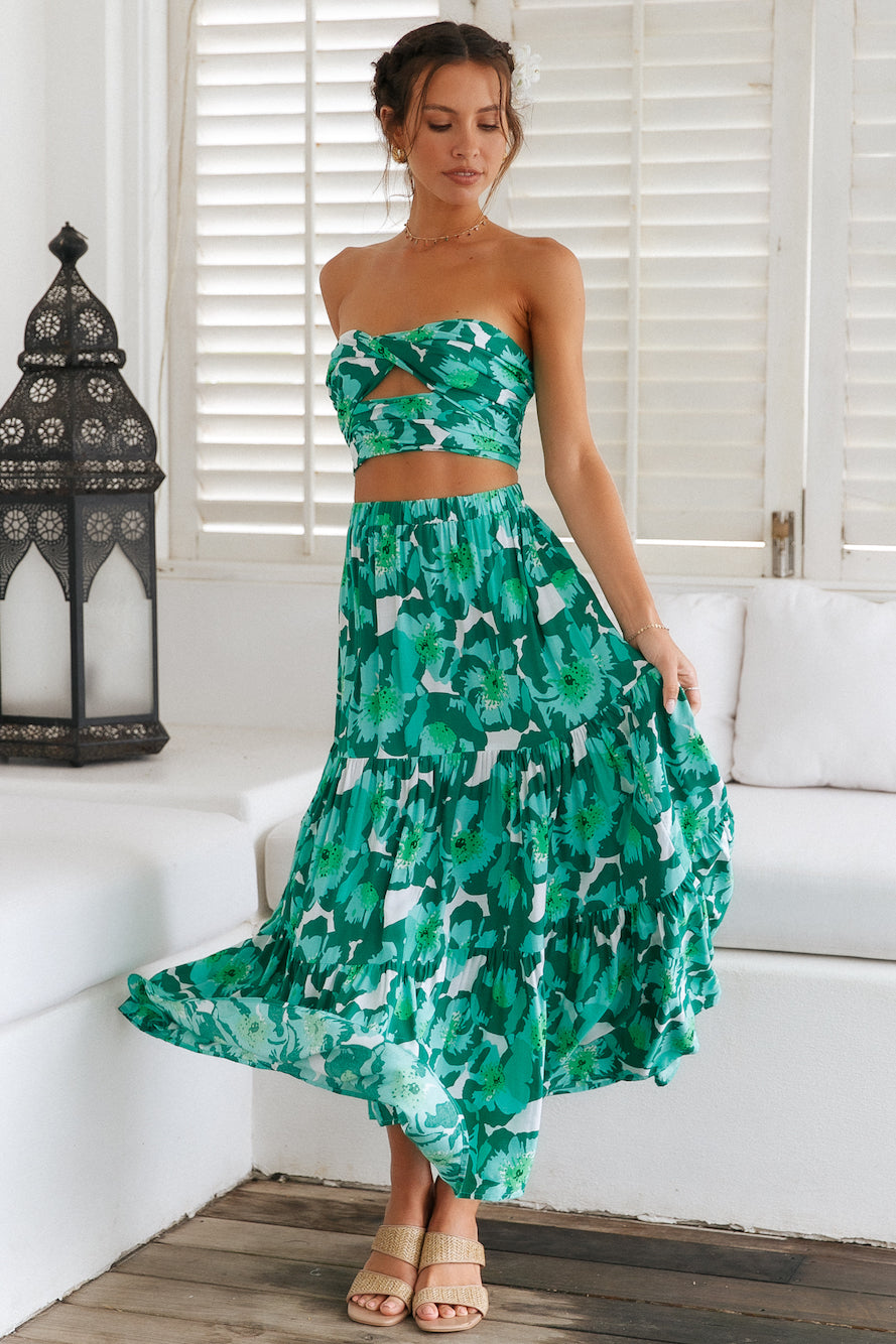 Heart Of The Jungle Maxi Skirt