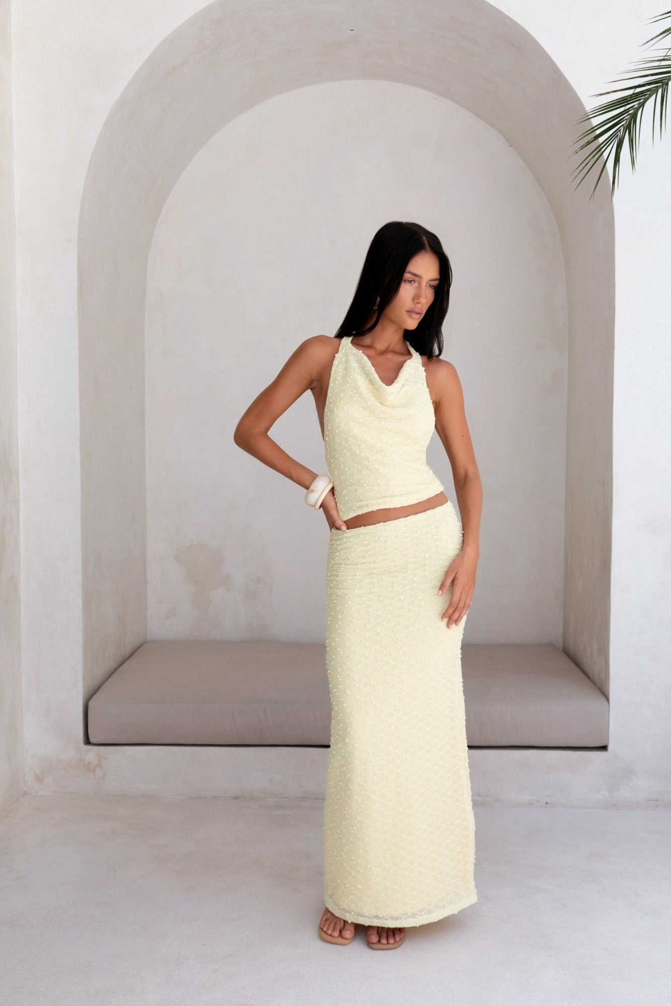Words Of Wisdom Maxi Skirt Yellow
