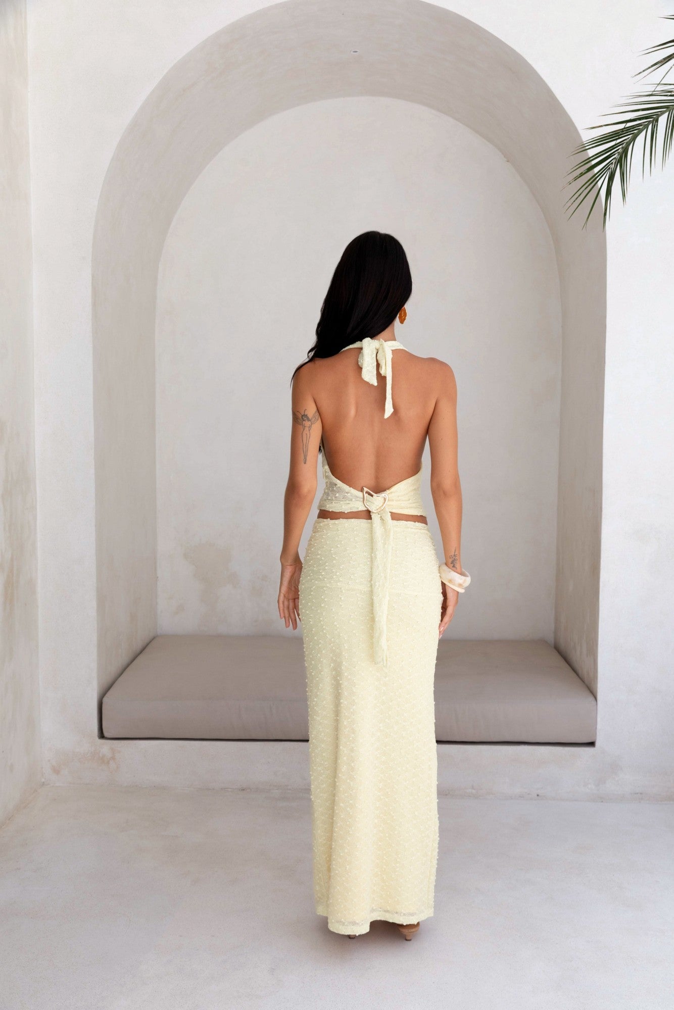 Words Of Wisdom Maxi Skirt Yellow