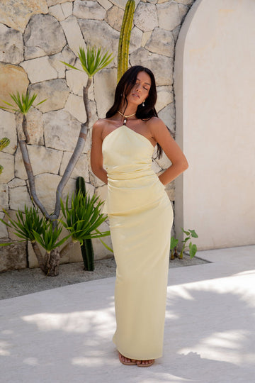 Halzie Maxi Skirt Yellow