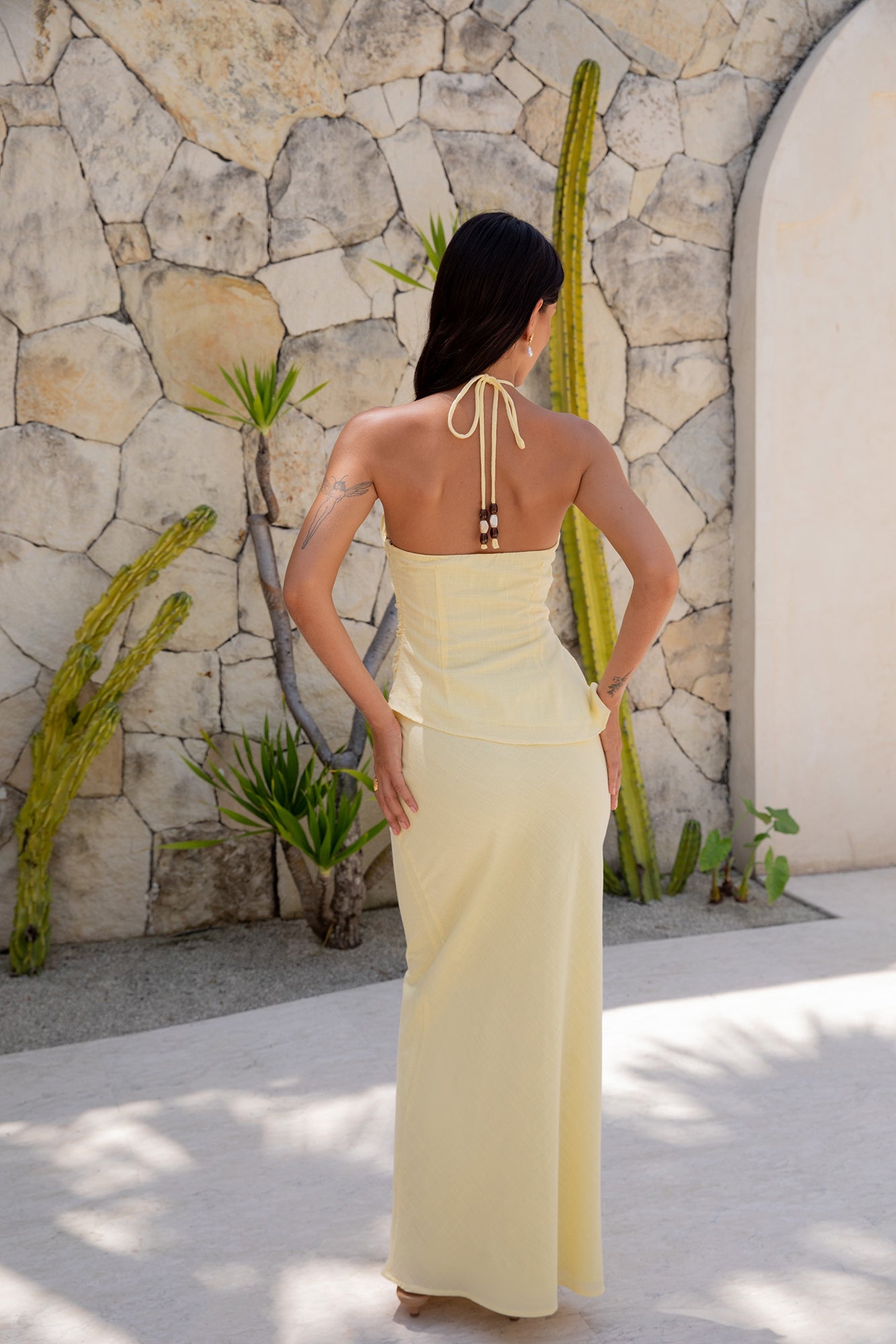 Halzie Top Yellow