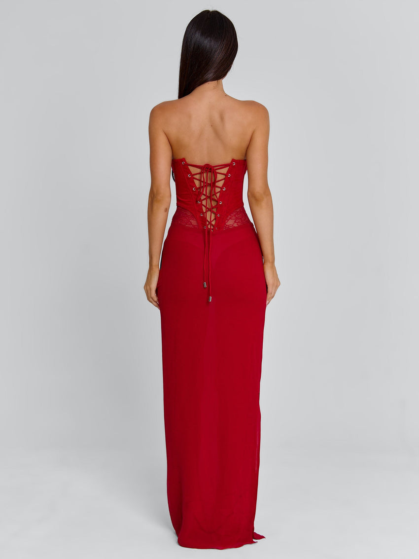 Alexiam Maxi Dress Red