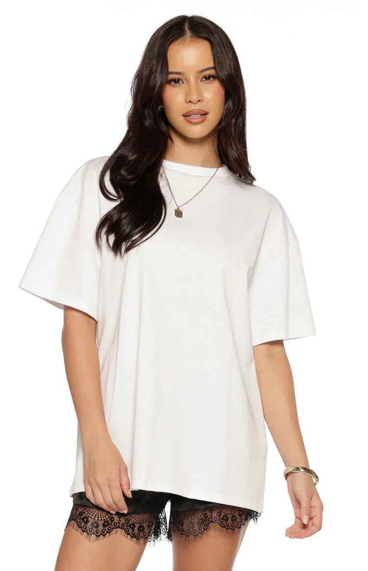 Alba Plain White Tee