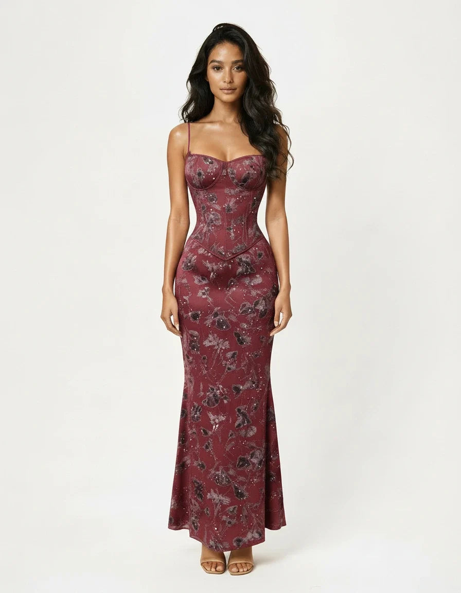 Ariella — Shimmer Floral Mermaid Gown