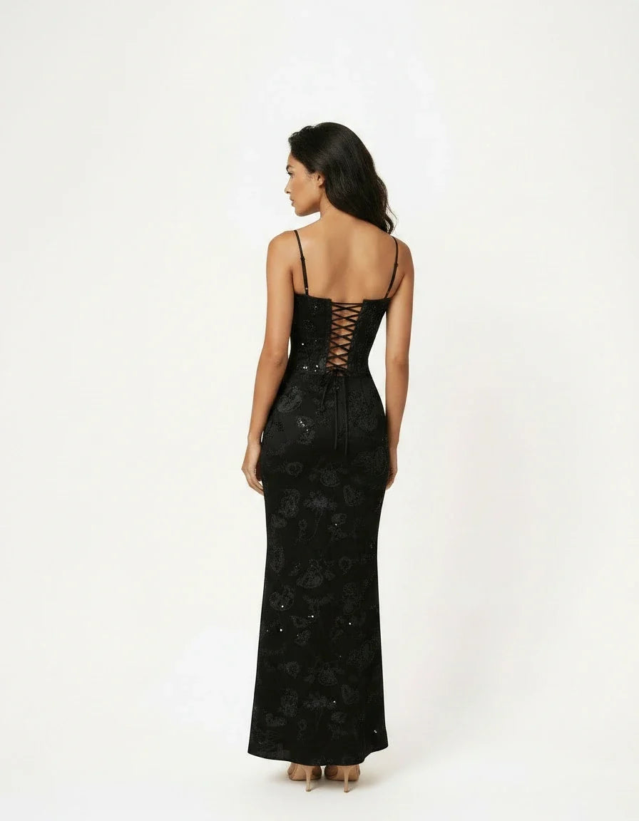 Ariella — Shimmer Floral Mermaid Gown