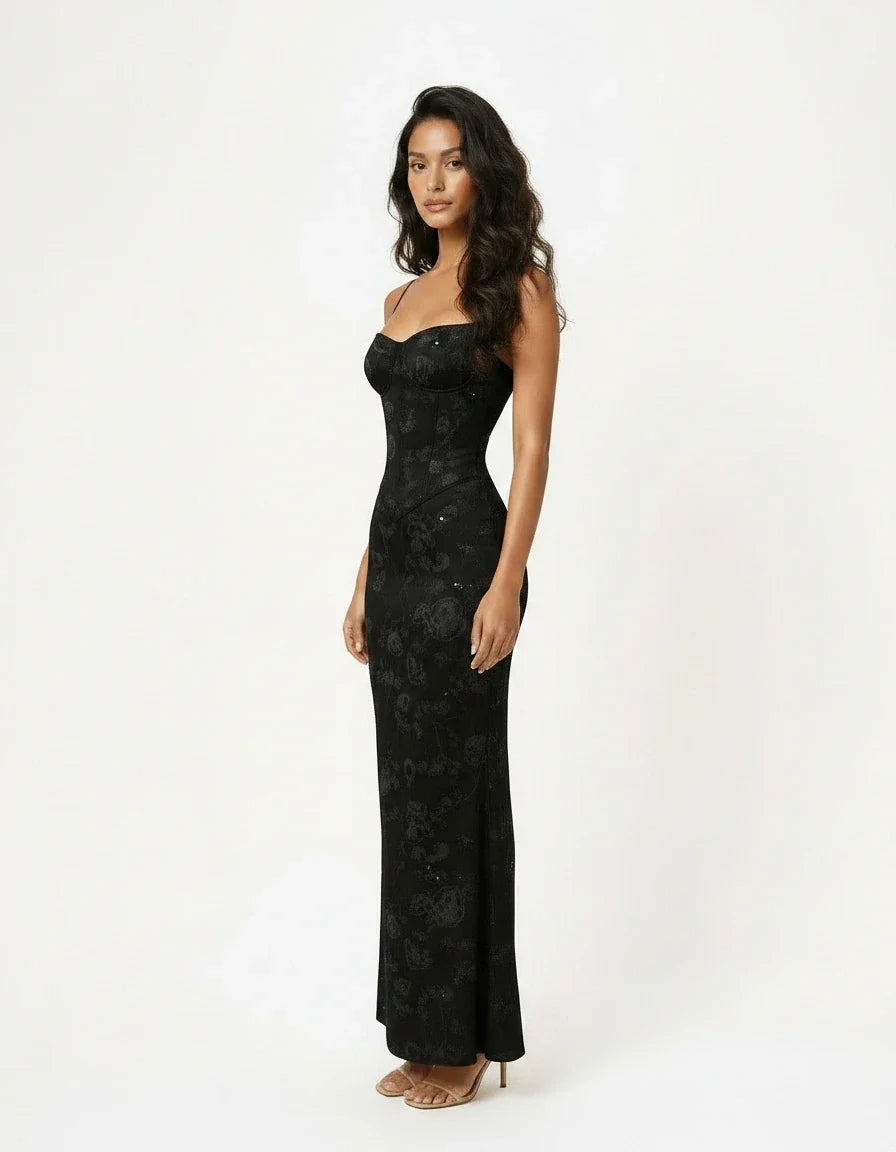 Ariella — Shimmer Floral Mermaid Gown
