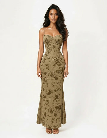 Ariella — Shimmer Floral Mermaid Gown