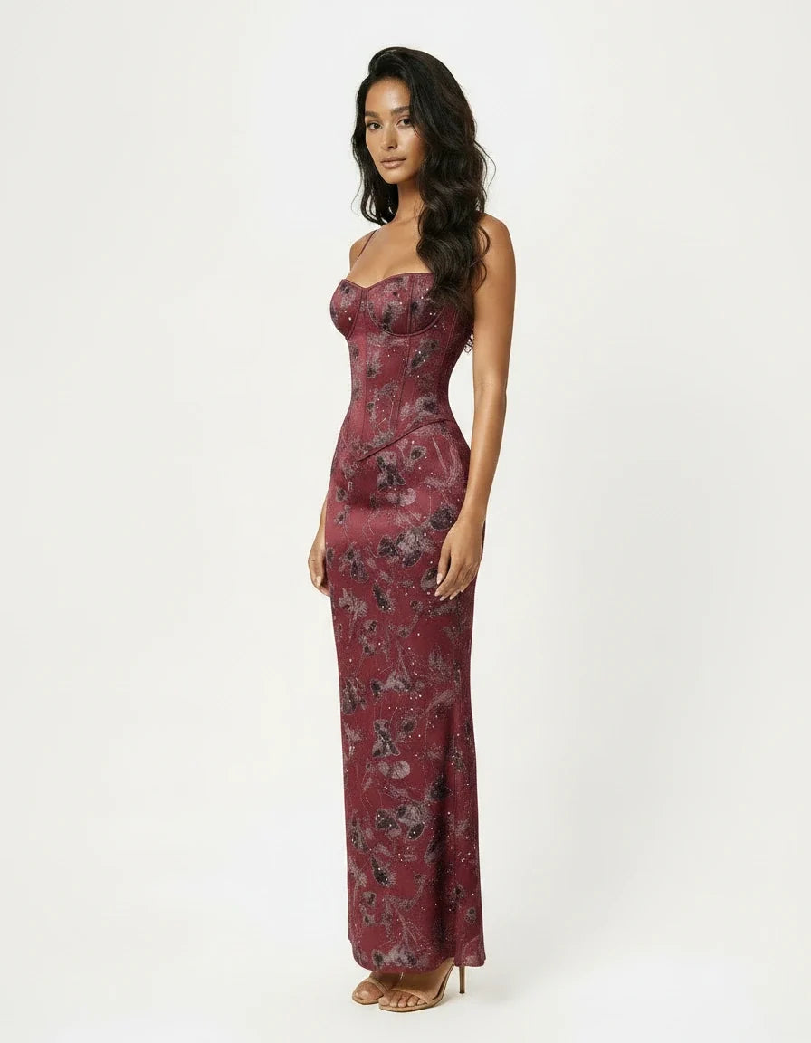 Ariella — Shimmer Floral Mermaid Gown