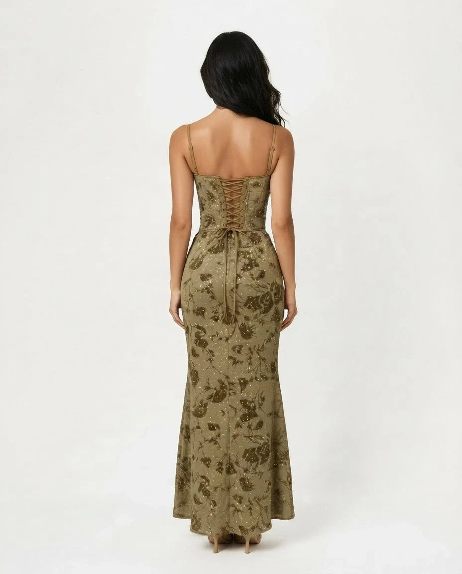 Ariella — Shimmer Floral Mermaid Gown