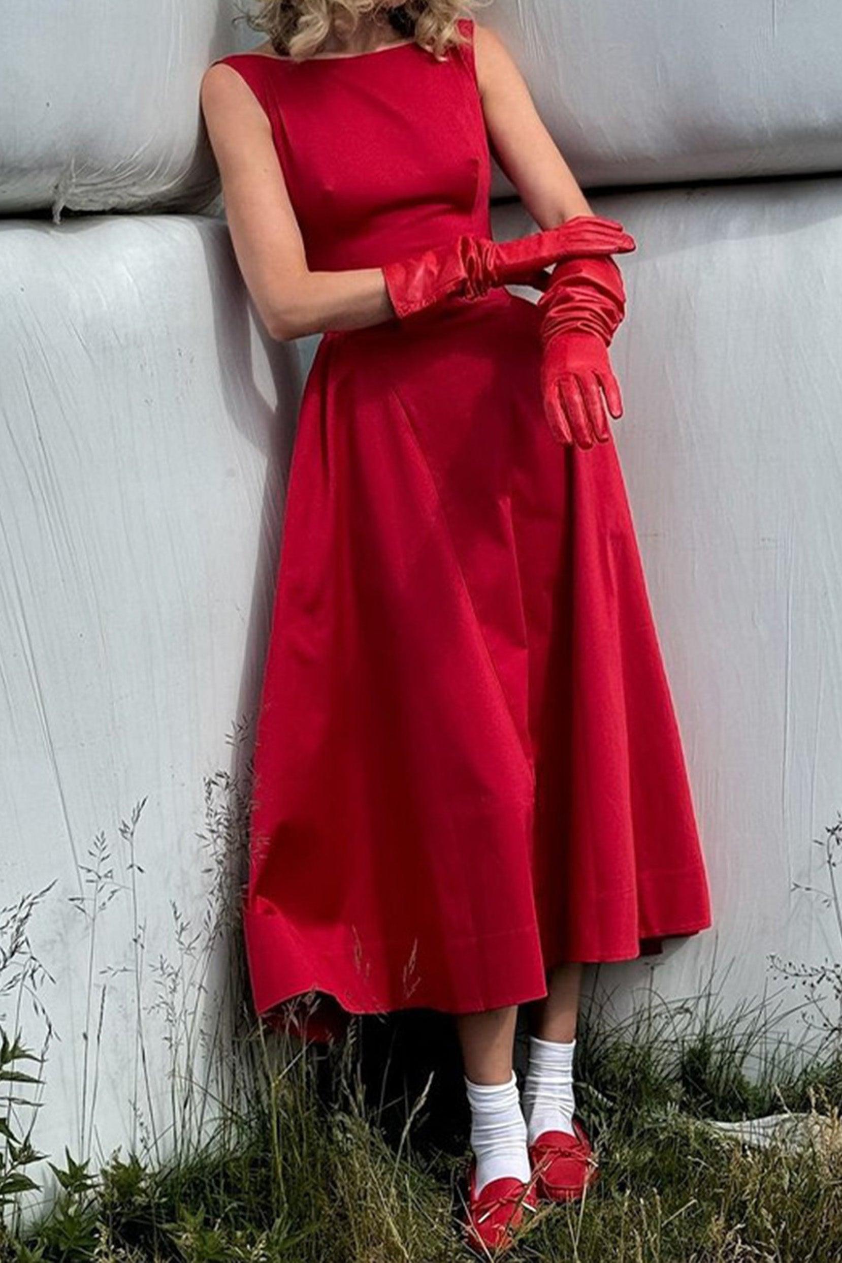A-Line Midi Satin Formal Evening Dresses B0F4MVVXTZ