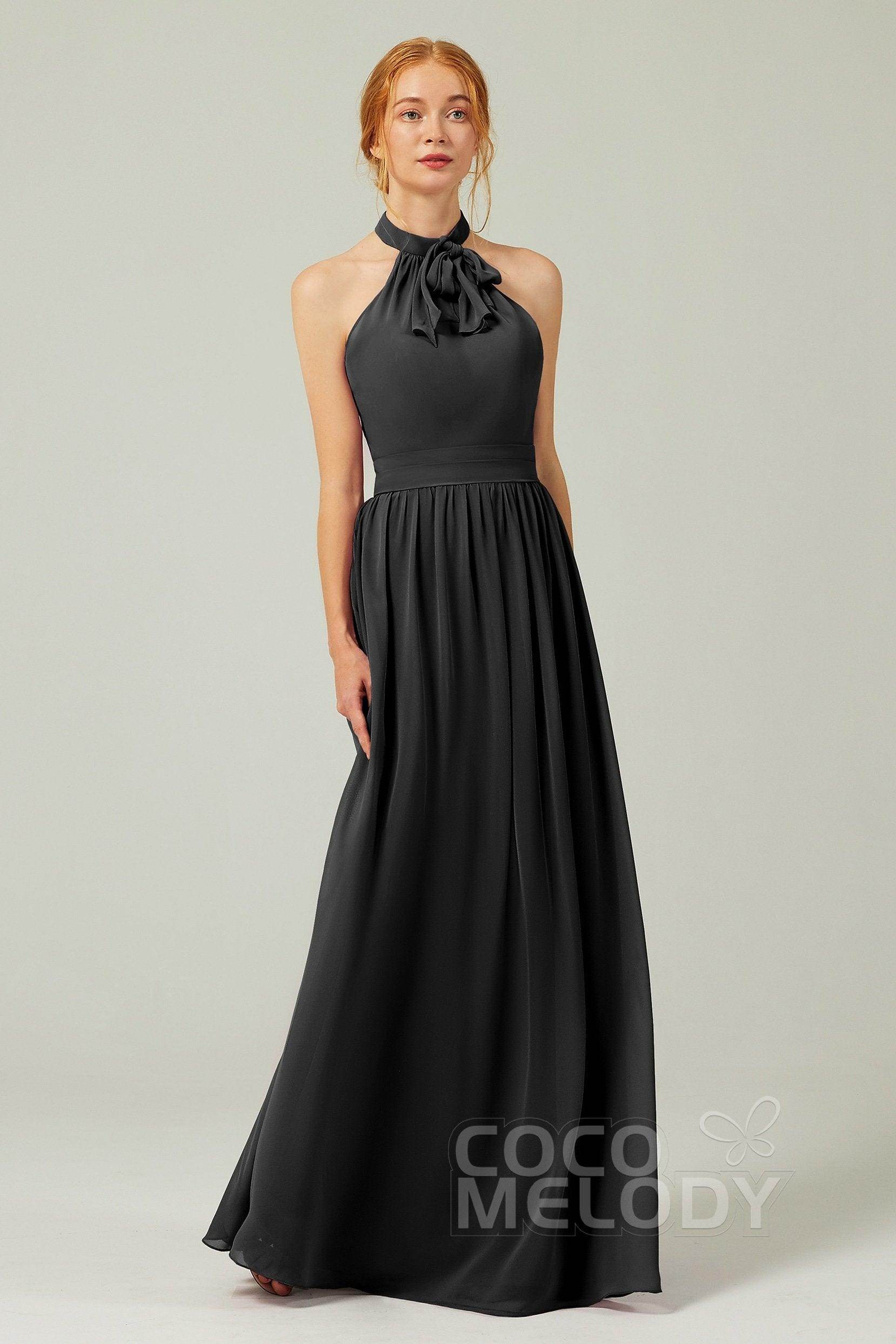 A-Line Floor Length Chiffon Bridesmaid Dress CB0295