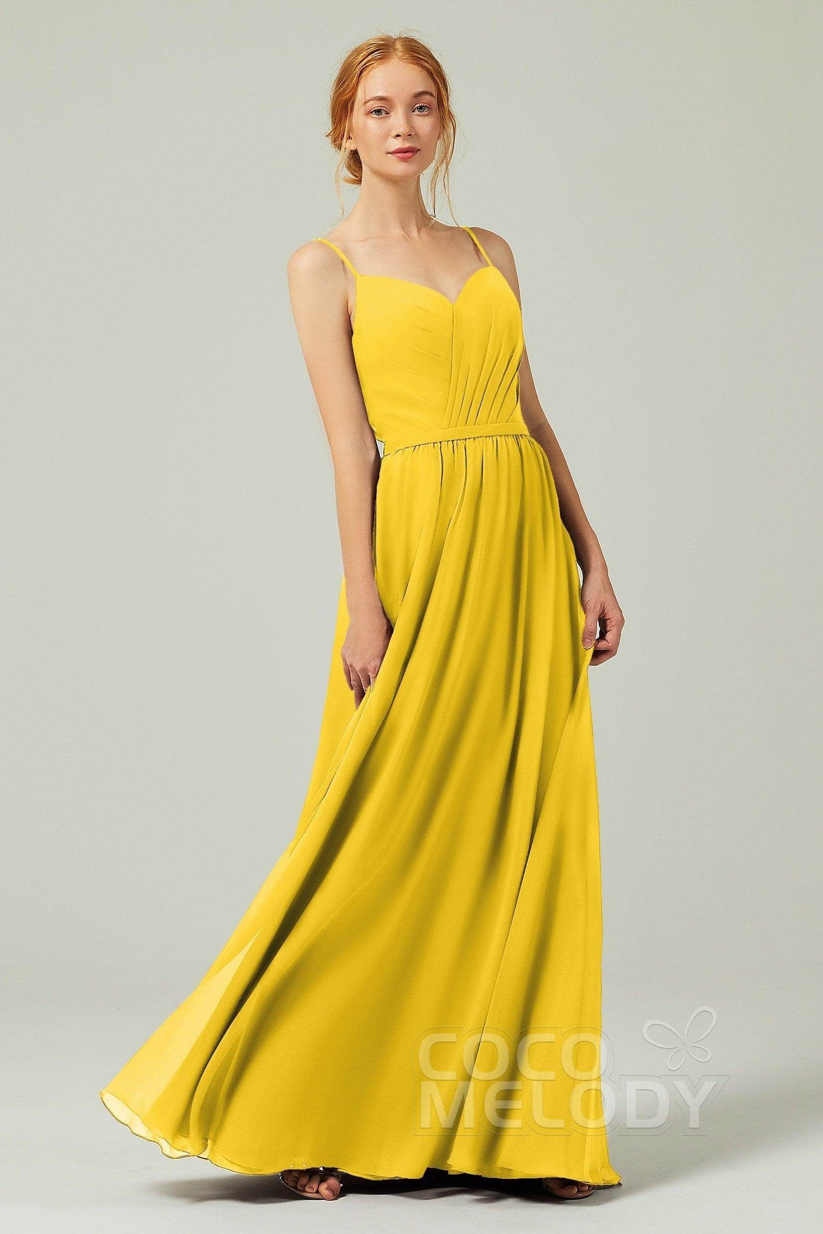 A-Line Floor Length Chiffon Bridesmaid Dress CB0296