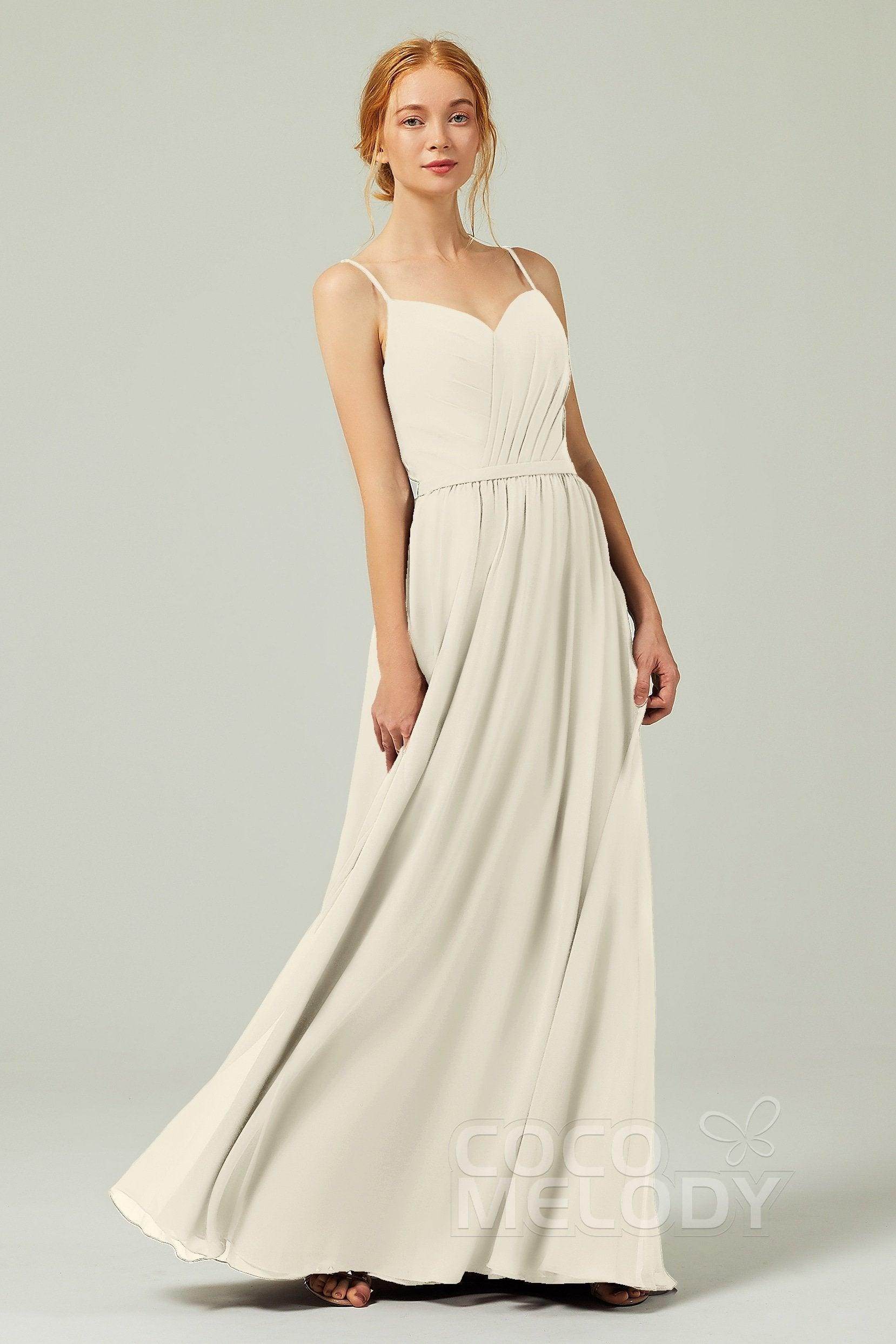 A-Line Floor Length Chiffon Bridesmaid Dress CB0296