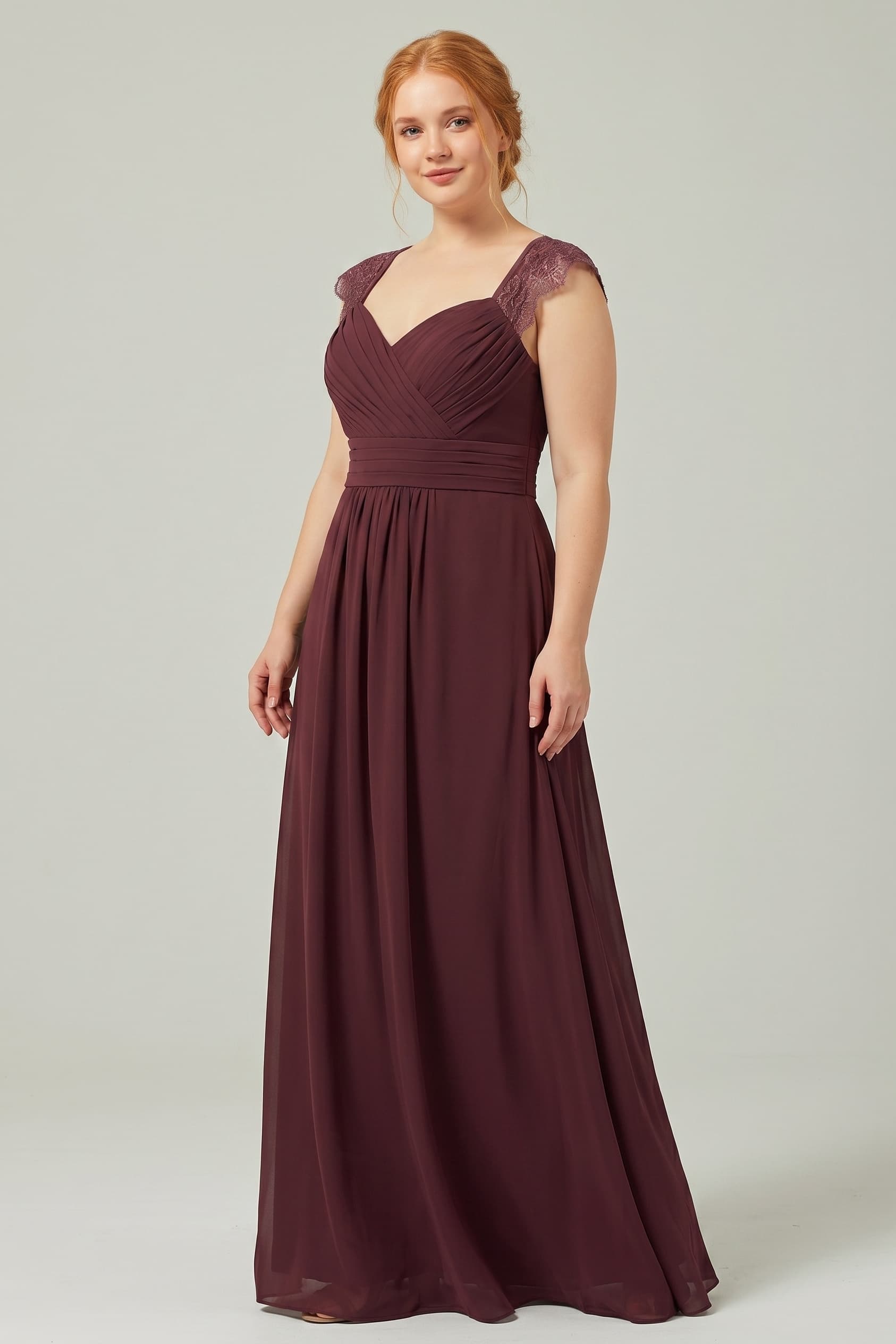 A-Line Floor Length Chiffon Bridesmaid Dress Formal Dresses CB0298