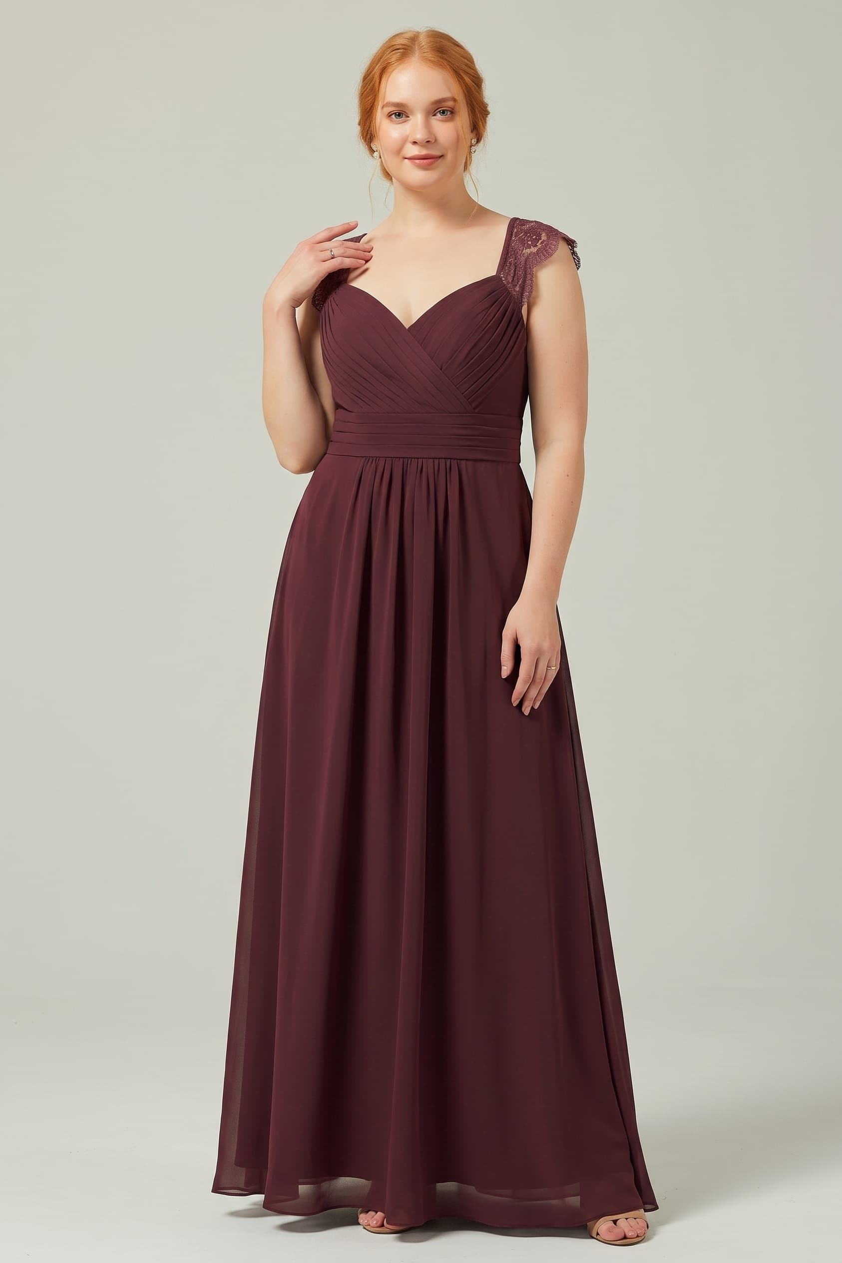 A-Line Floor Length Chiffon Bridesmaid Dress Formal Dresses CB0298