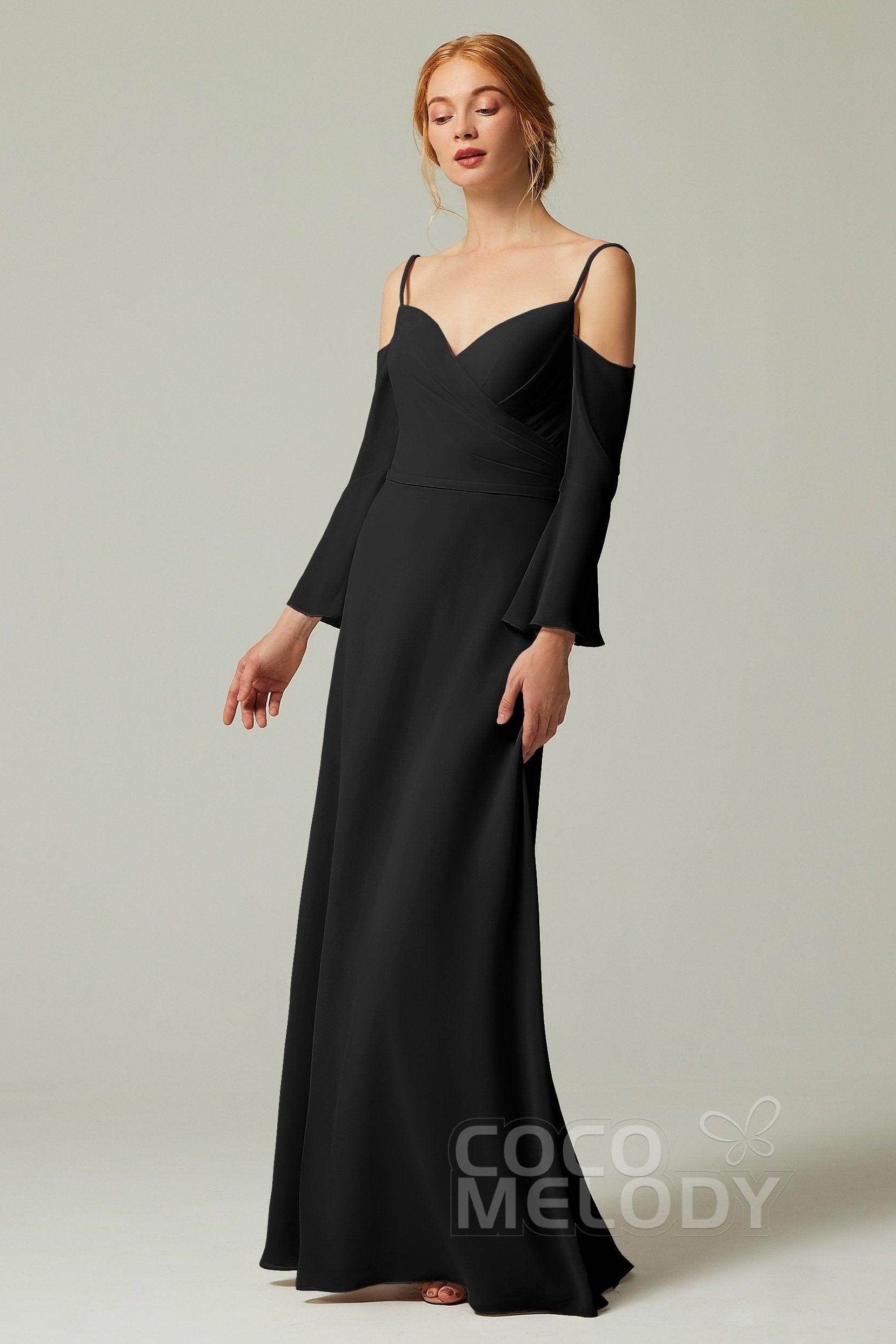 A-Line Floor Length Chiffon Bridesmaid Dress CB0307