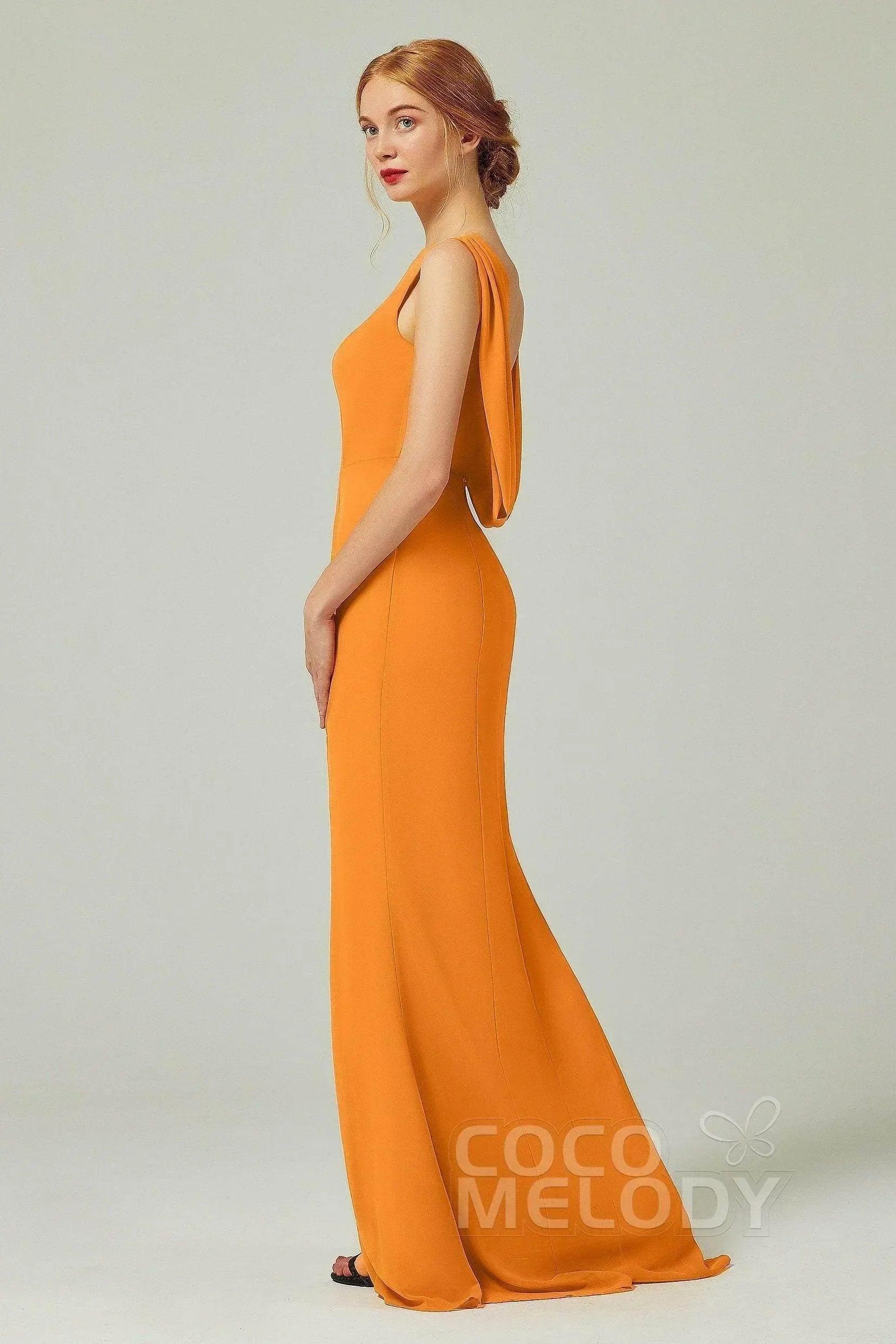 Sheath-Column Sweep-Brush Chiffon Dresses CB0310CS