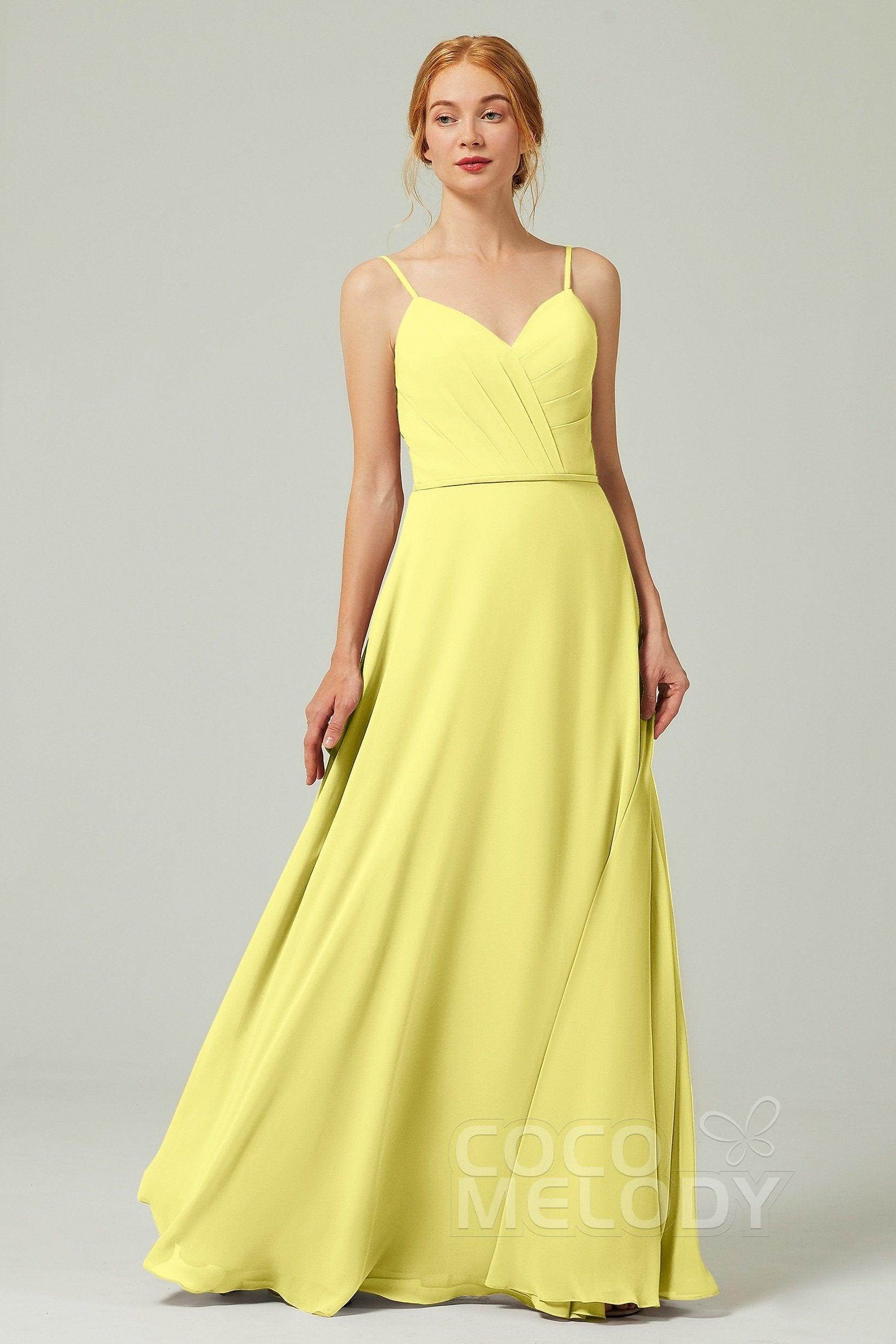 A-Line Floor Length Chiffon Bridesmaid Dress CB0312