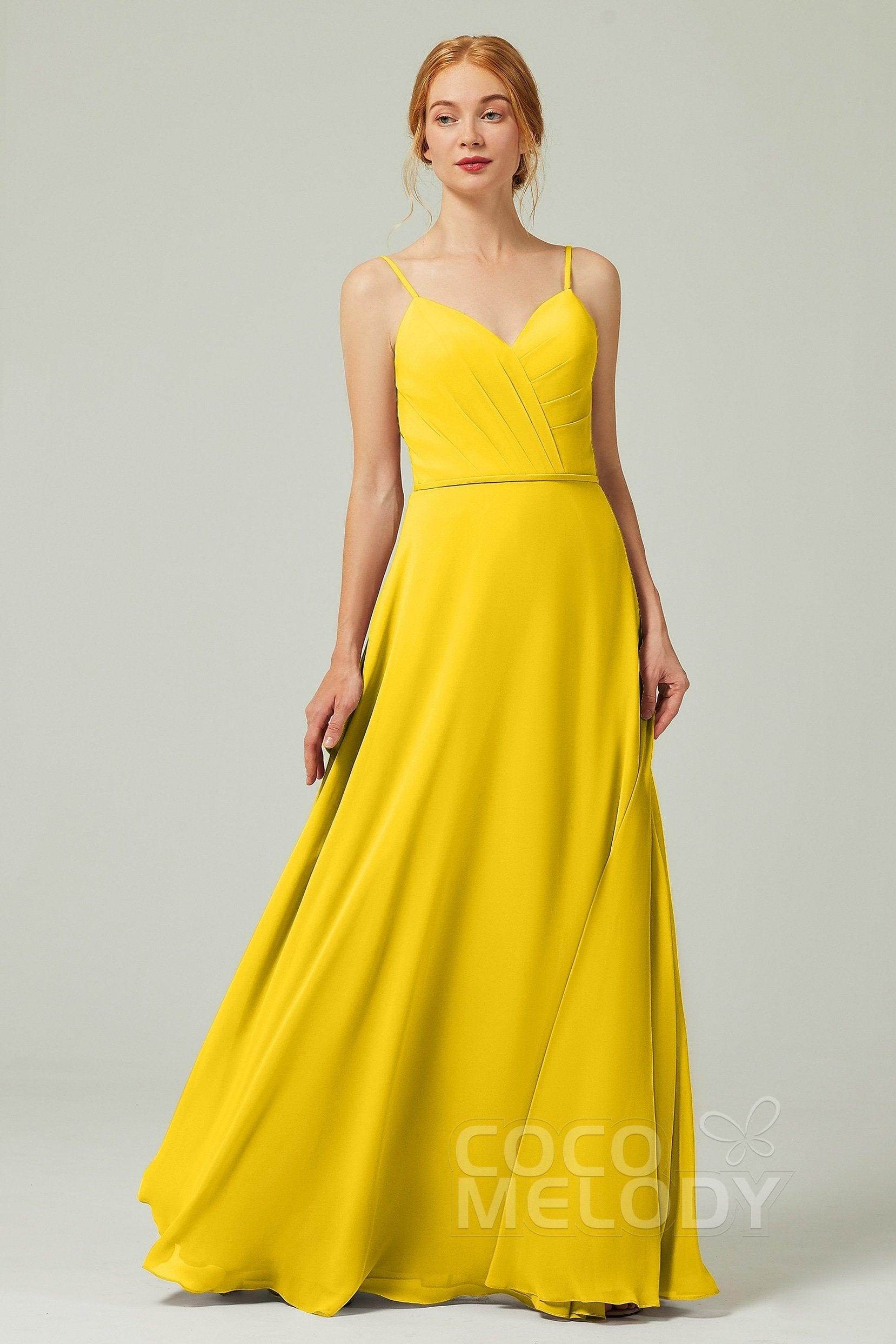 A-Line Floor Length Chiffon Bridesmaid Dress CB0312