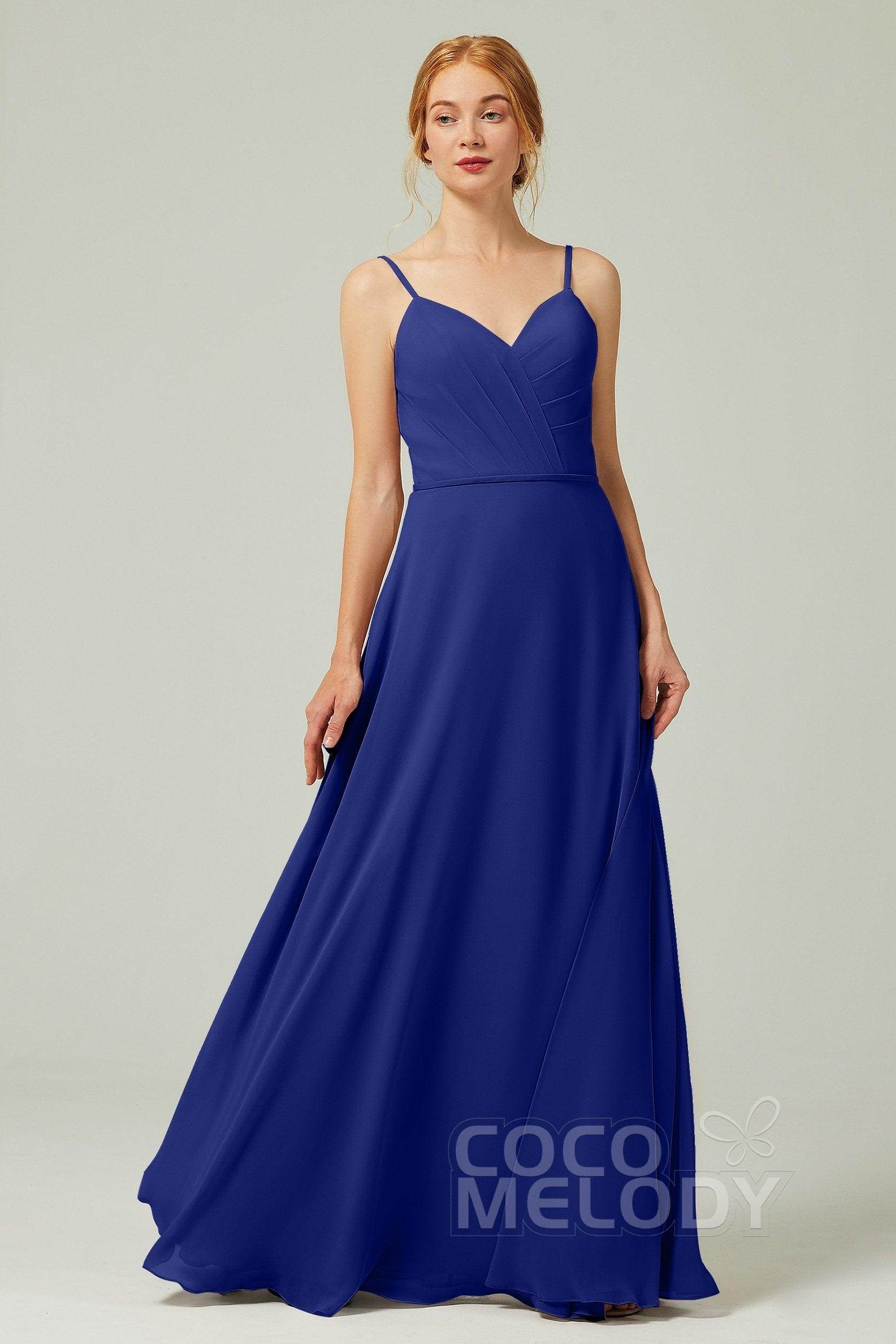 A-Line Floor Length Chiffon Bridesmaid Dress CB0312