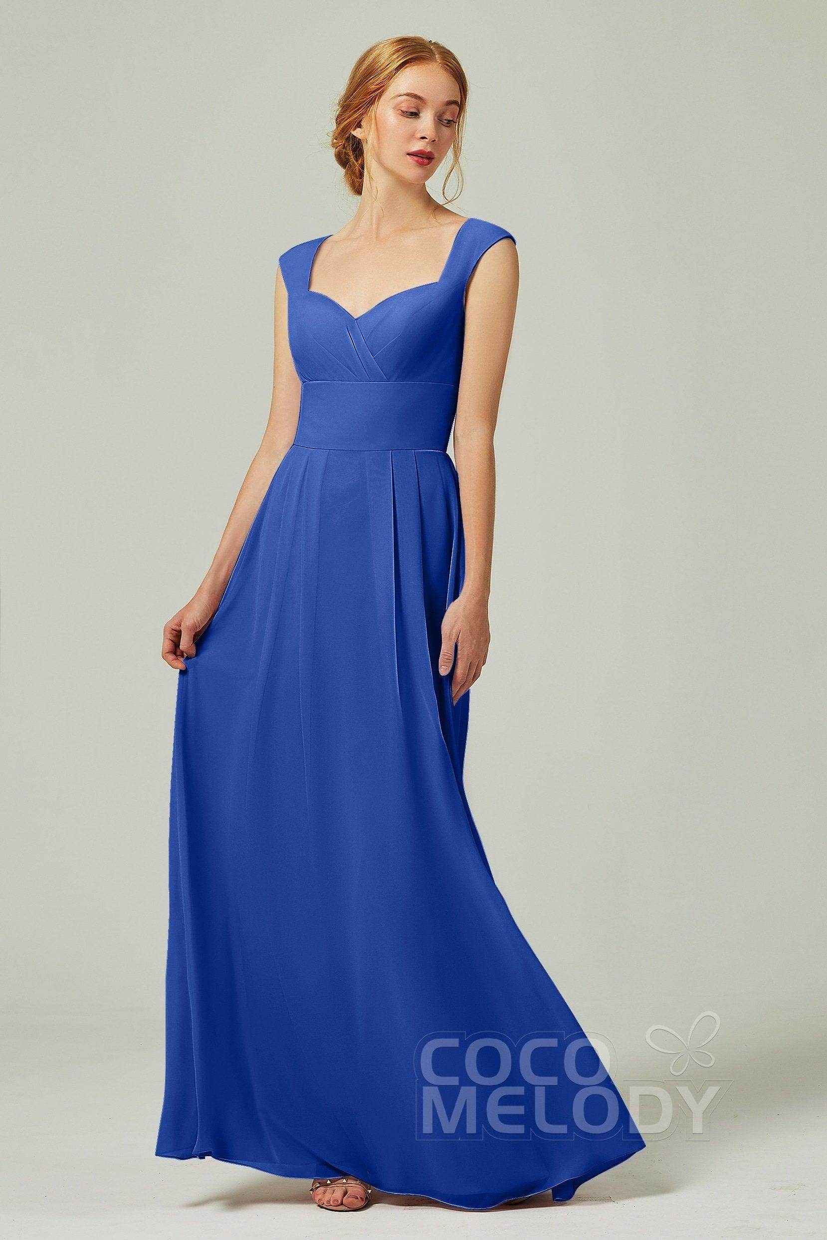 A-Line Floor Length Chiffon Bridesmaid Dress CB0315