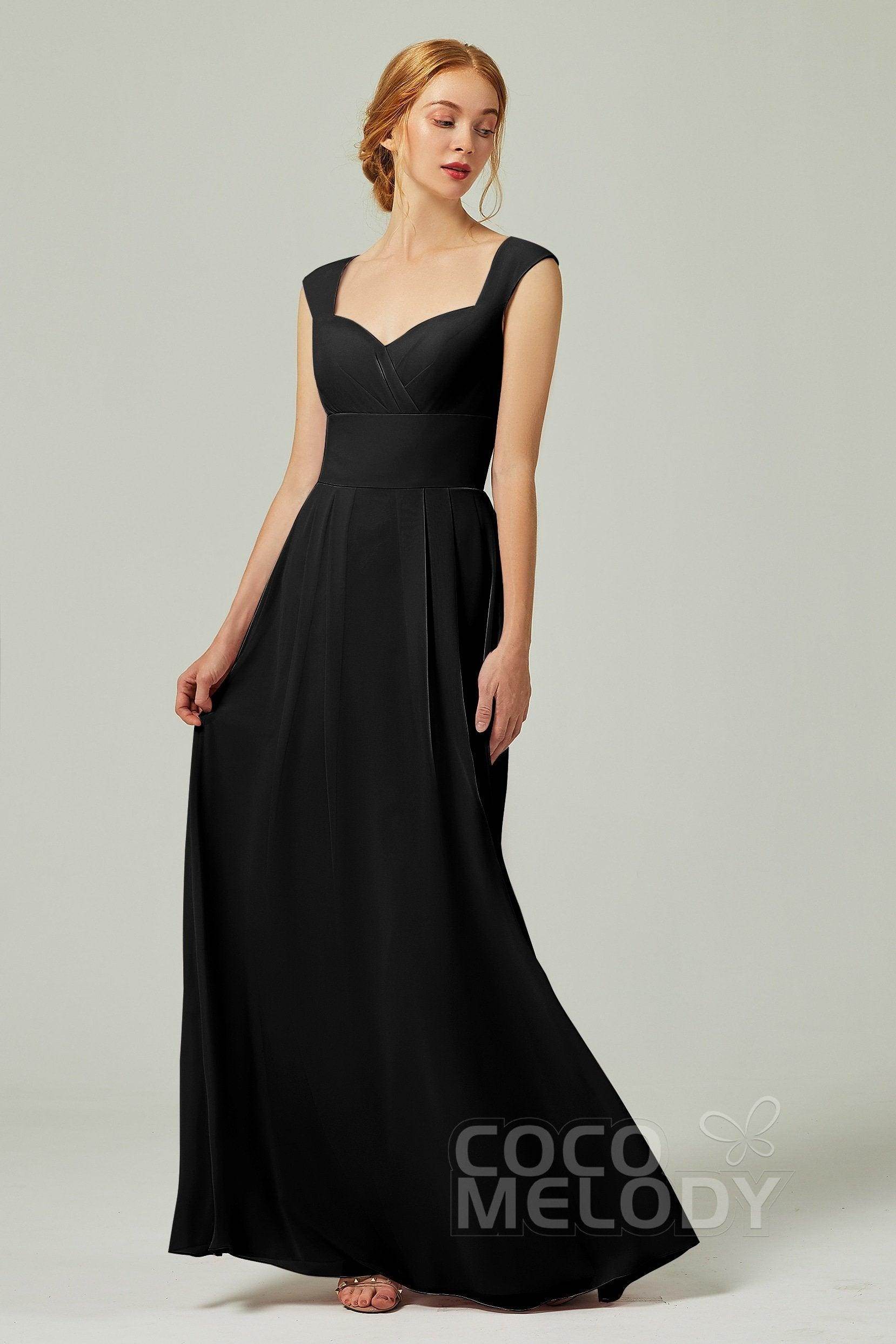 A-Line Floor Length Chiffon Bridesmaid Dress CB0315