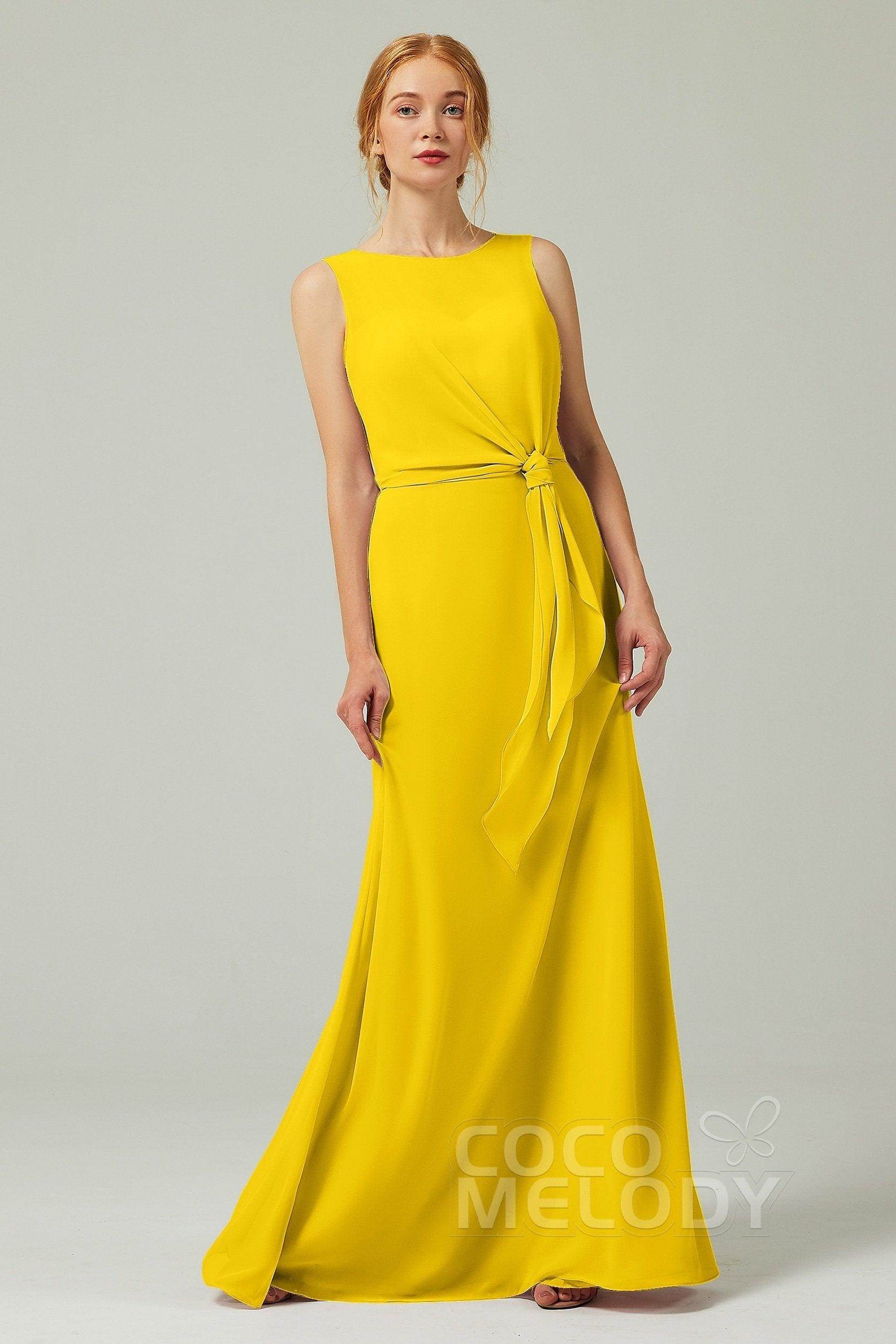 A-Line Floor Length Chiffon Bridesmaid Dress CB0317