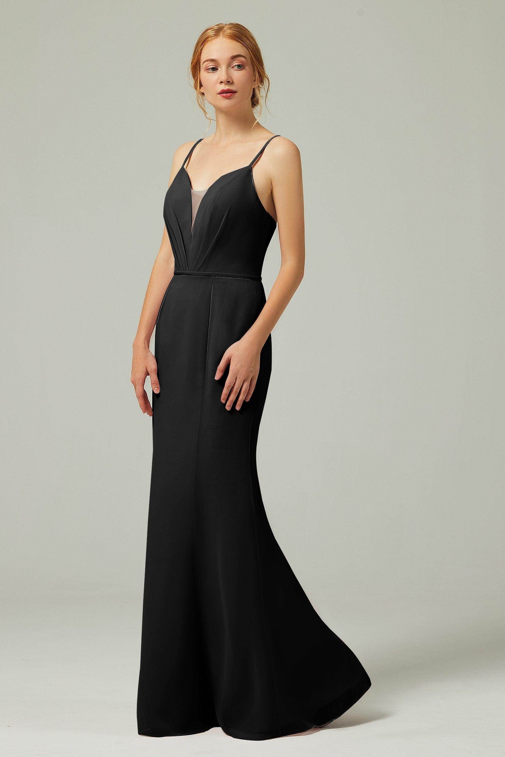 Trumpet-Mermaid Floor Length Chiffon Bridesmaid Dress CB0319