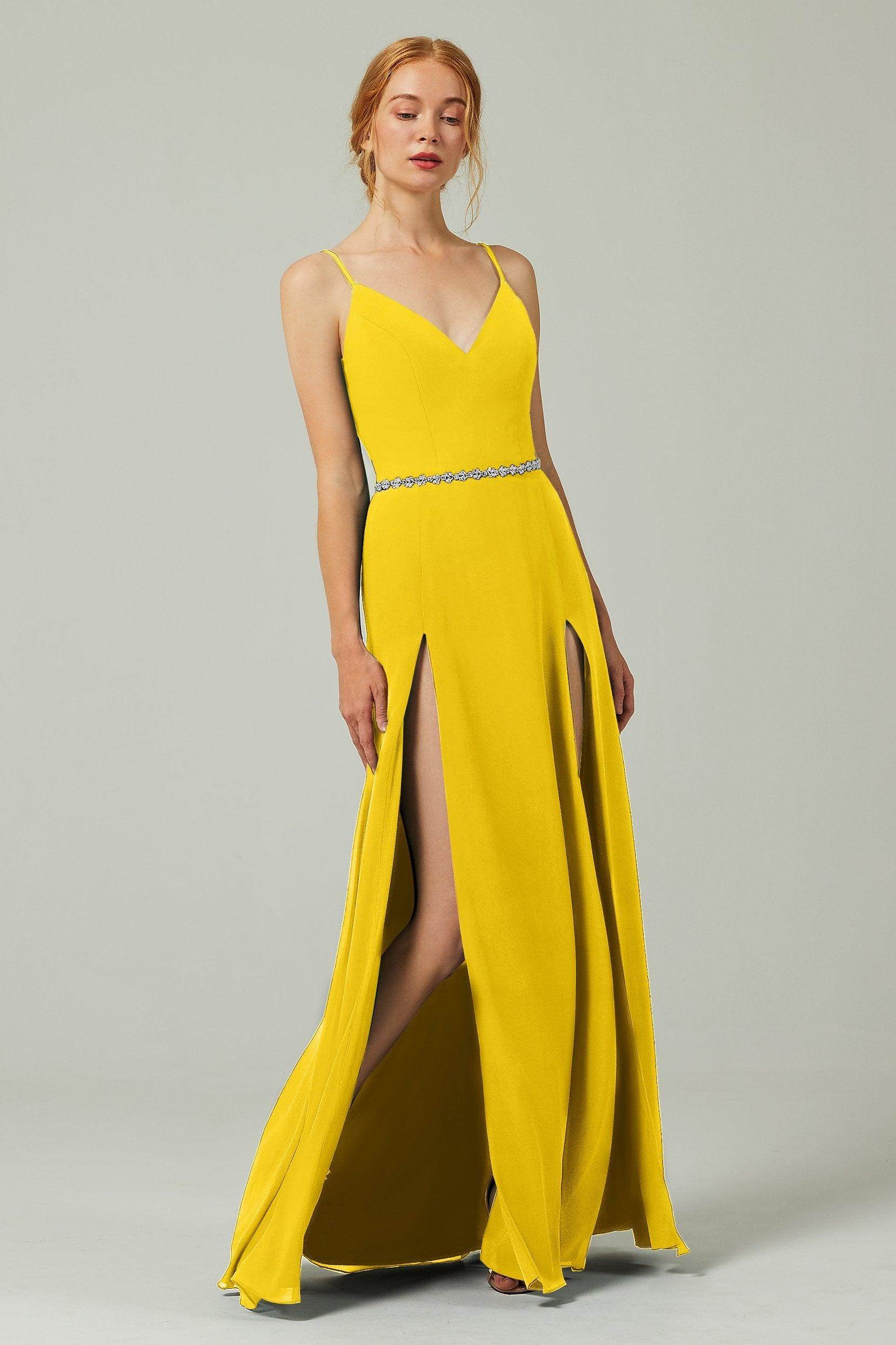 A-Line Floor Length Chiffon Bridesmaid Dress CB0321