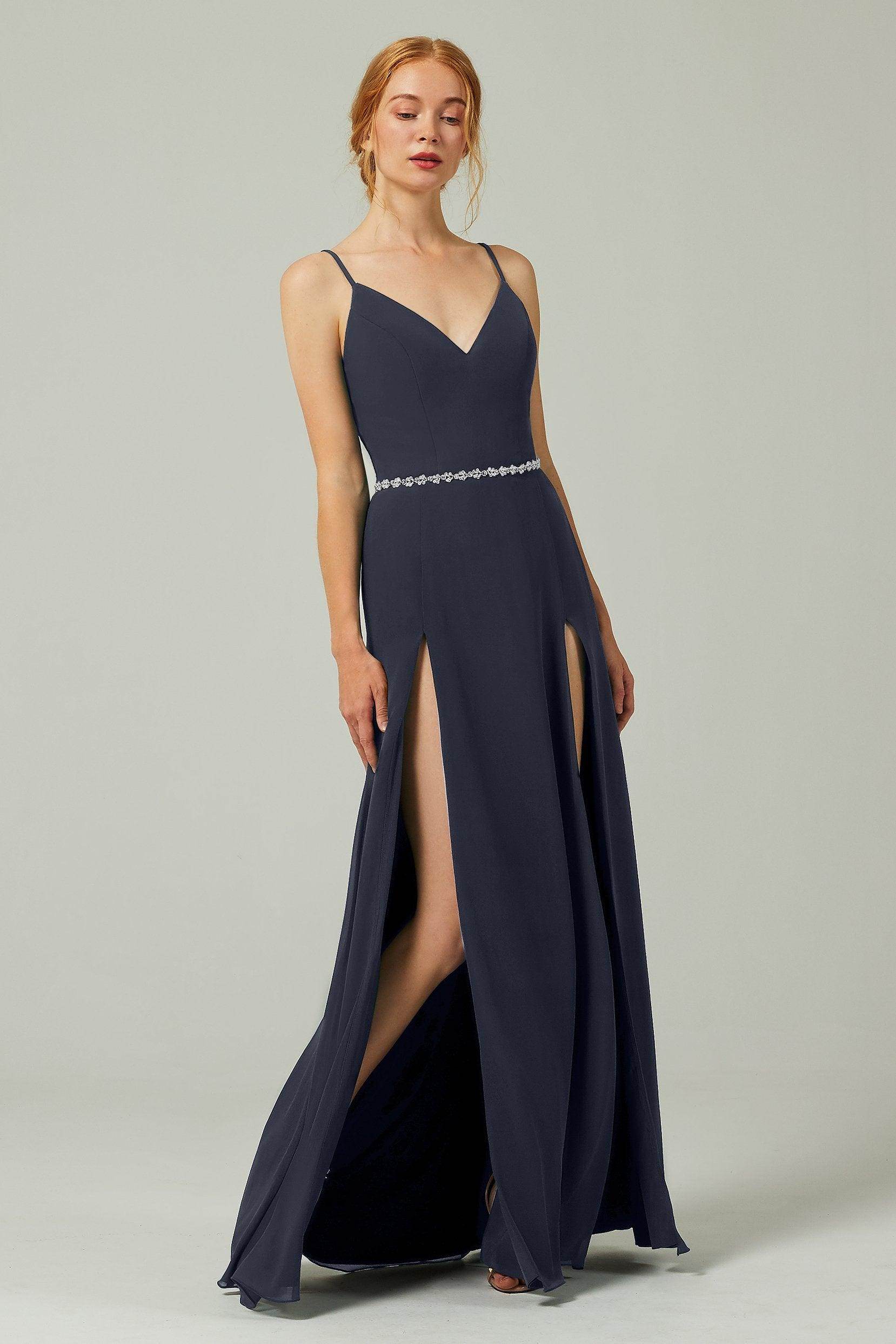 A-Line Floor Length Chiffon Bridesmaid Dress CB0321
